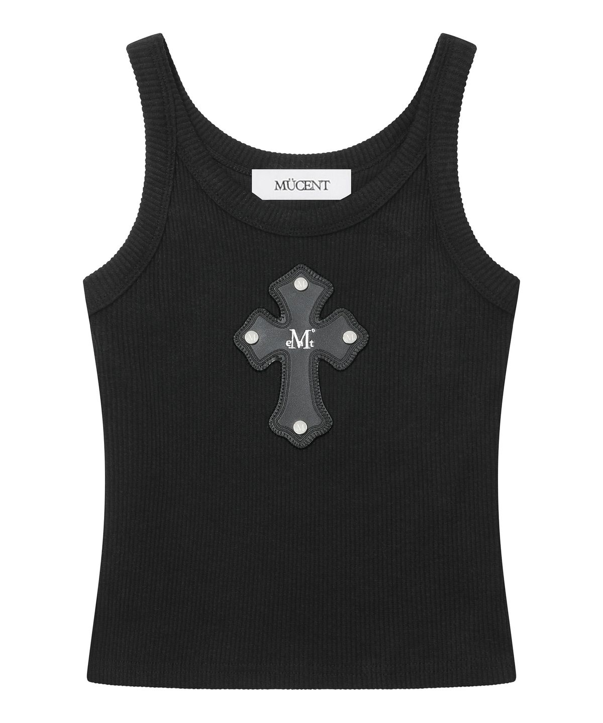 🇰🇷訂購｜MUCENT｜Theo Cross Leather Patch Sleeveless Nashi 