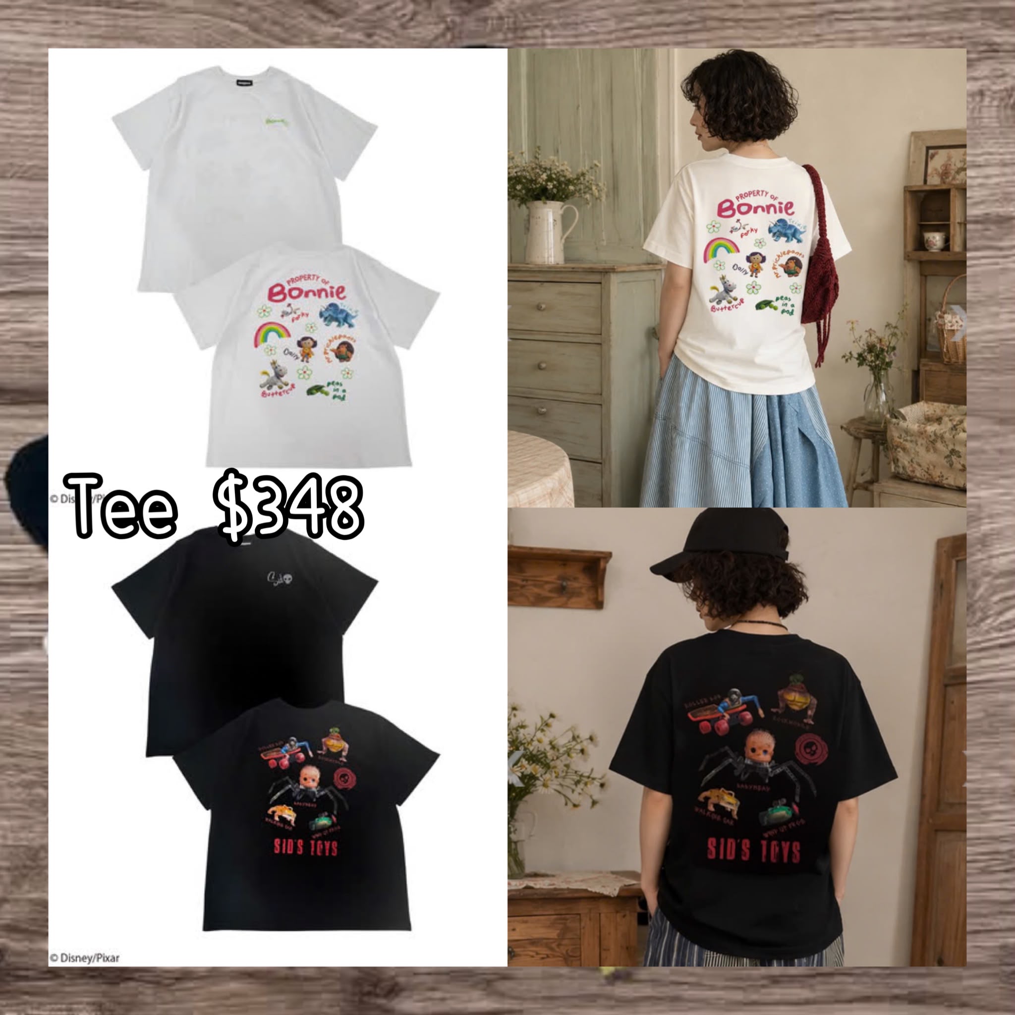 ：日本：TOY STORY 5 《PONEYCOMB TOKYO》 TEE