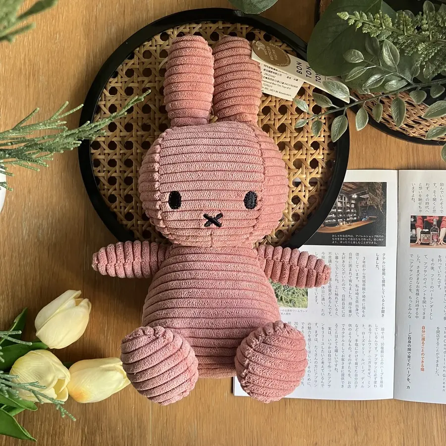📦訂購 台灣代購 荷蘭 BON TON TOYS 米菲 Miffy ECO燈芯絨 玫瑰粉 公仔