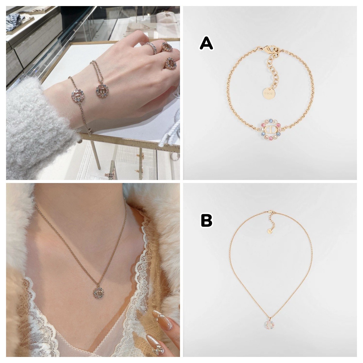 DIOR Petit CD Circle 手鍊/項鏈