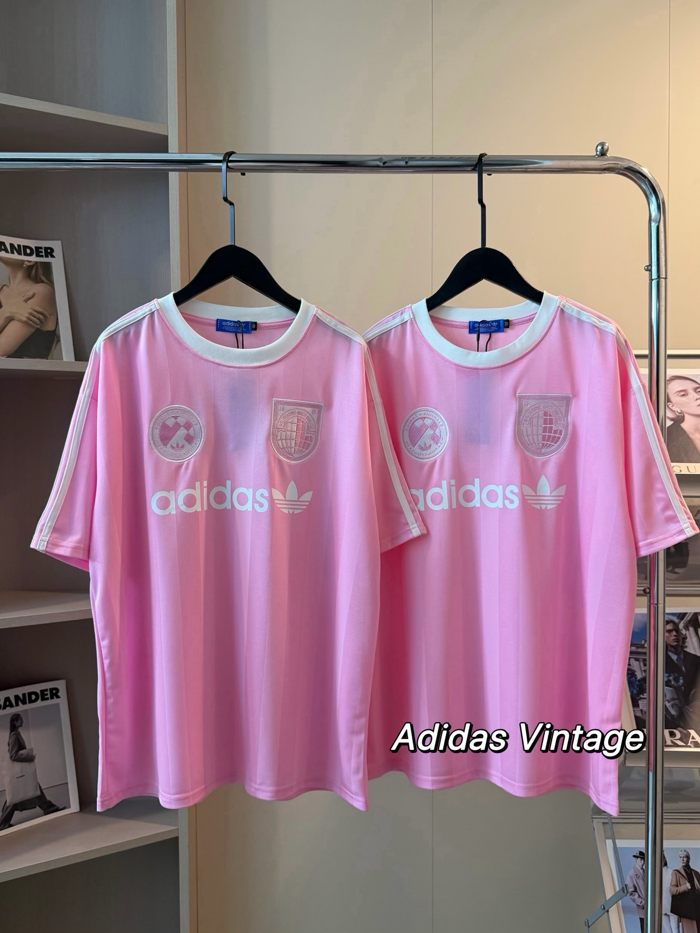 Adidas 重工刺繡短袖絲綢球衣