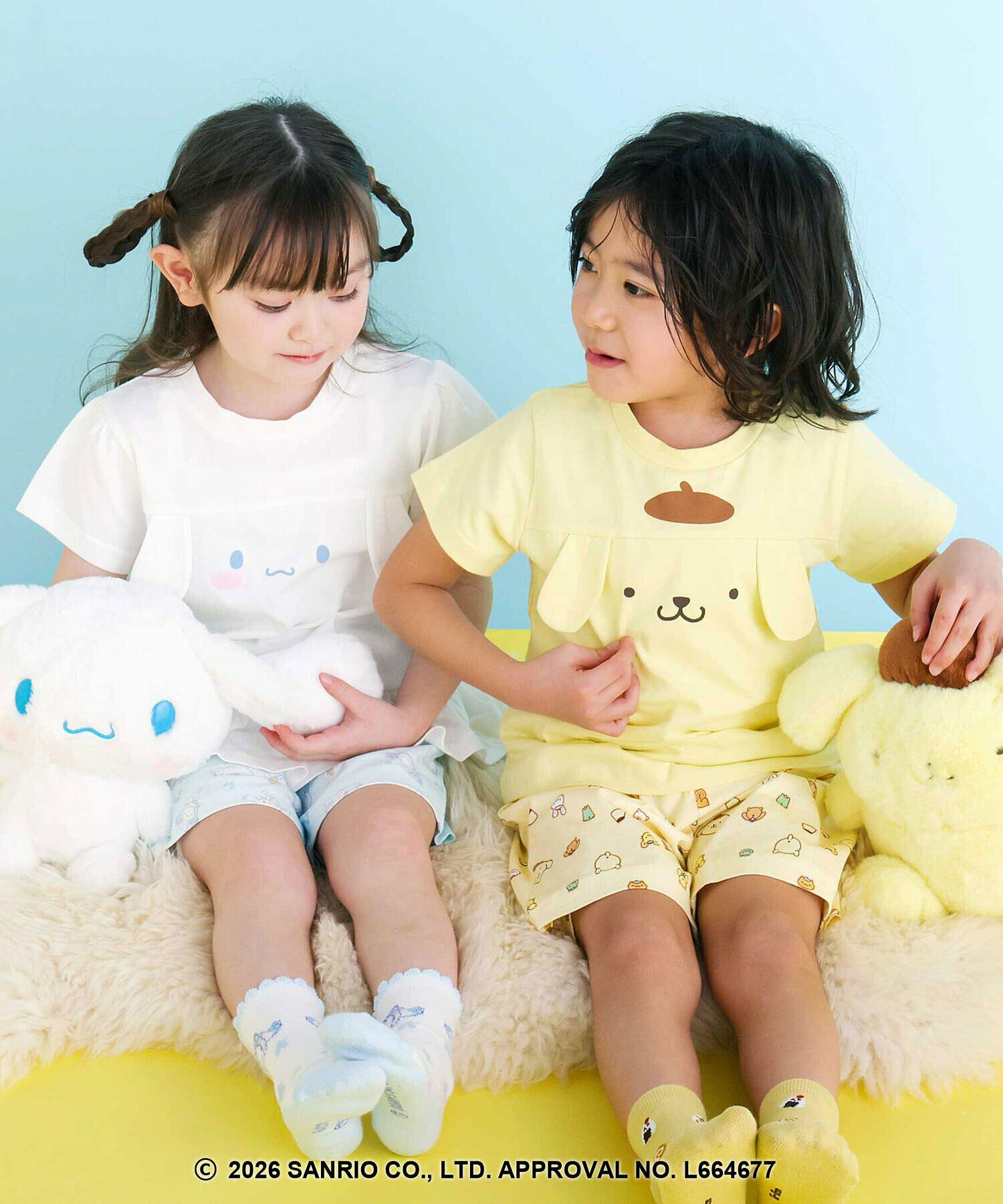 🆕【⭐訂購⭐】 🇯🇵日本直送 🌀#Sanrio 立體耳朵 包腹家居服套裝［2款選］ 🌀[ELBA-0187]