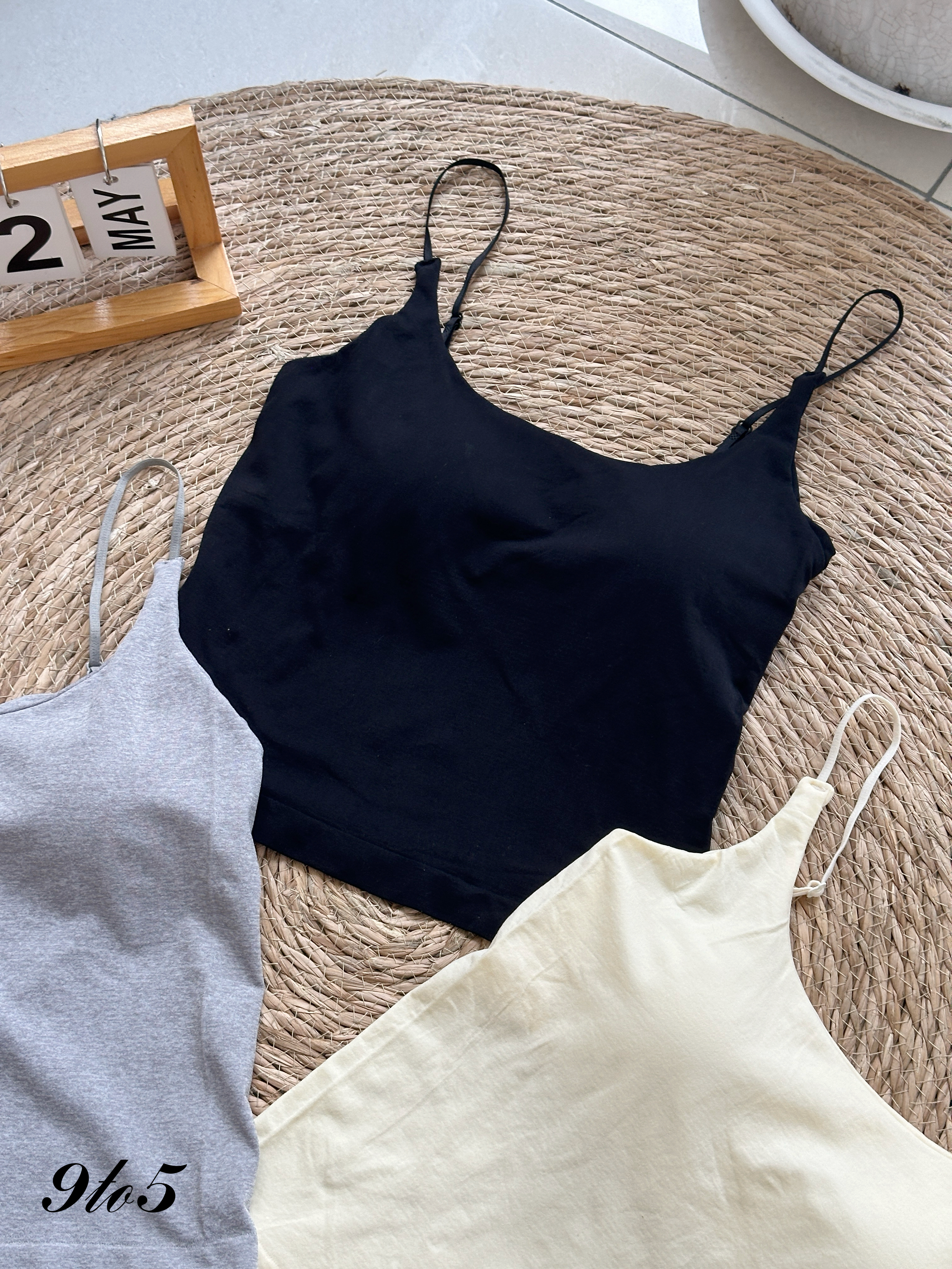 T4161 Sleeveless Bra Top - 3 Colors 
