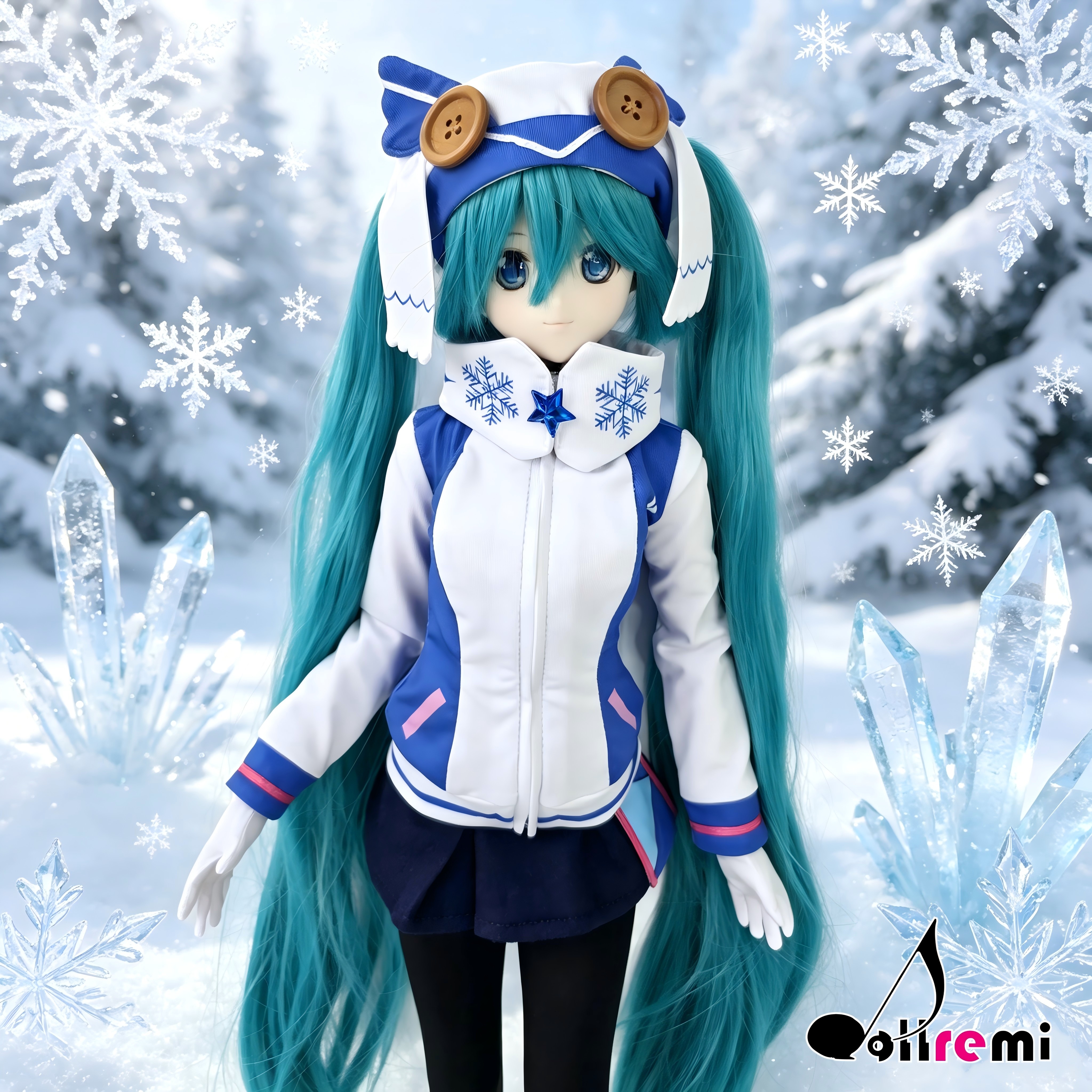 【dollremi】(DD0926) COS 初音未來 Hatsune Miku - SNOW MIKU 雪未來 2016