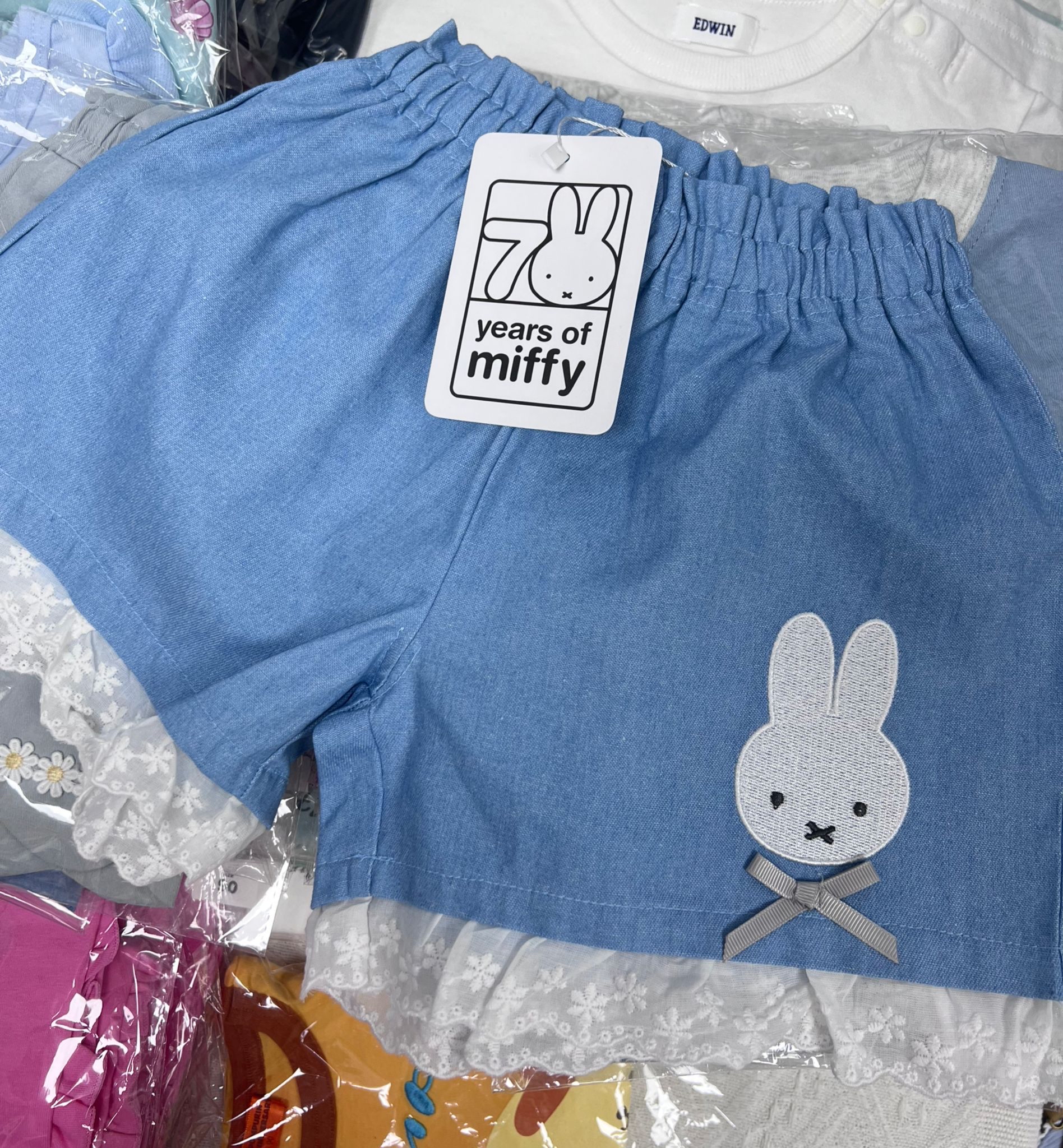 ▫️現貨▫️Miffy Lace邊短牛仔短褲
