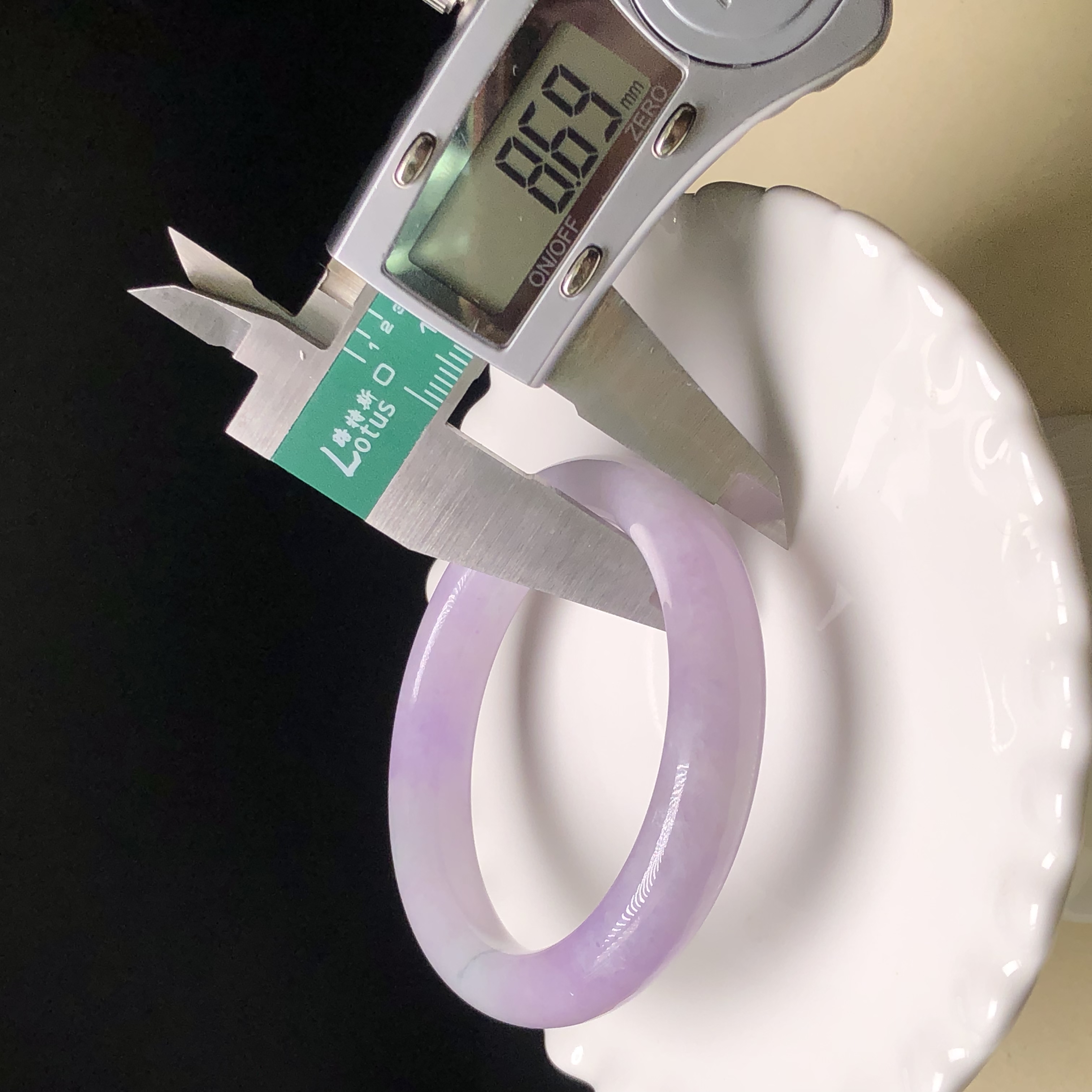 C06736 木那紫羅蘭飄花福鐲50.1mm