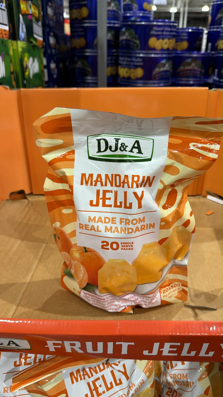 🇦🇺澳洲Costco 🛩空運到港 DJ&A Mango Jelly 🥭芒果啫喱仔 20 x 50g