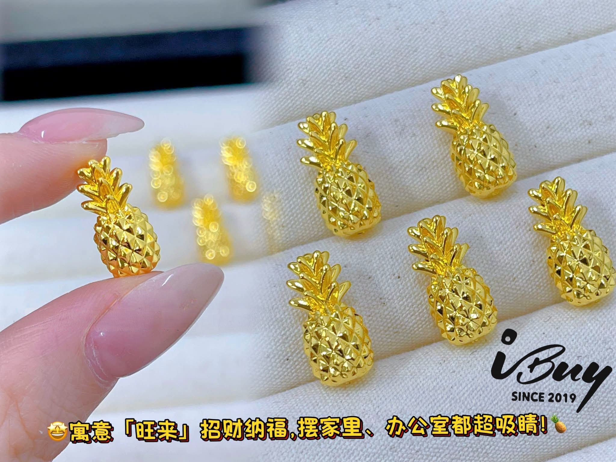 999 HARD GOLD SUPER BLING ONG LAI  999 硬金 爆闪旺来摆件