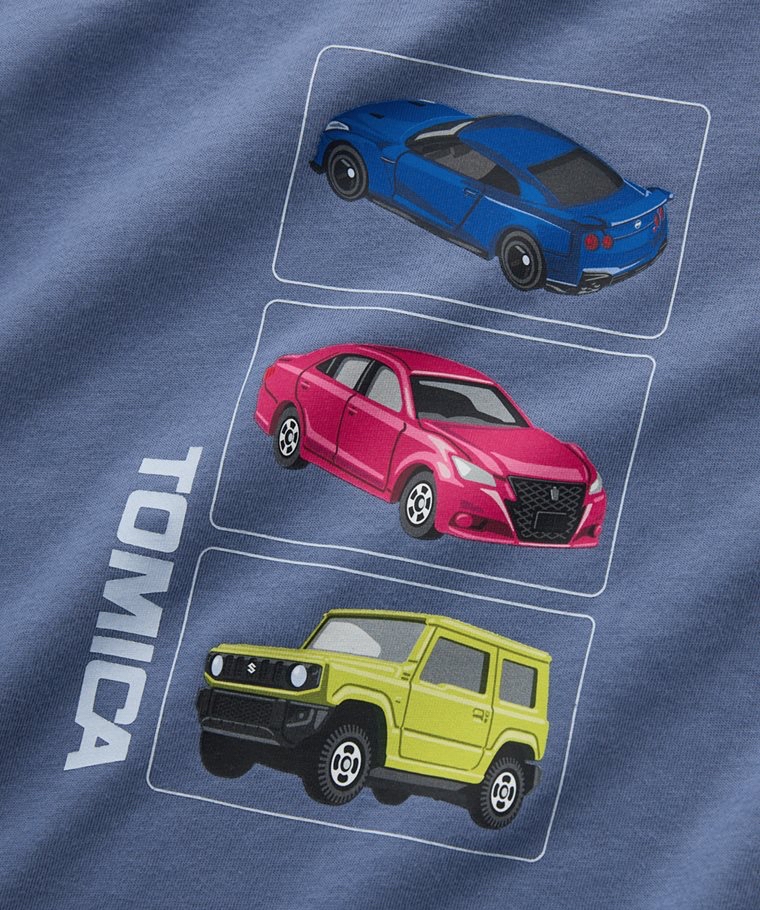 💚預訂 台灣直送💚Tomica三輛車印花純棉短袖T恤