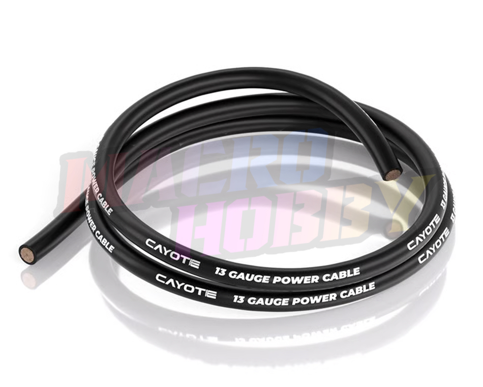 Cayote Thin-Wall Silicone Wire (Black) (1 Meter) (13AWG) CYECW04 #610020