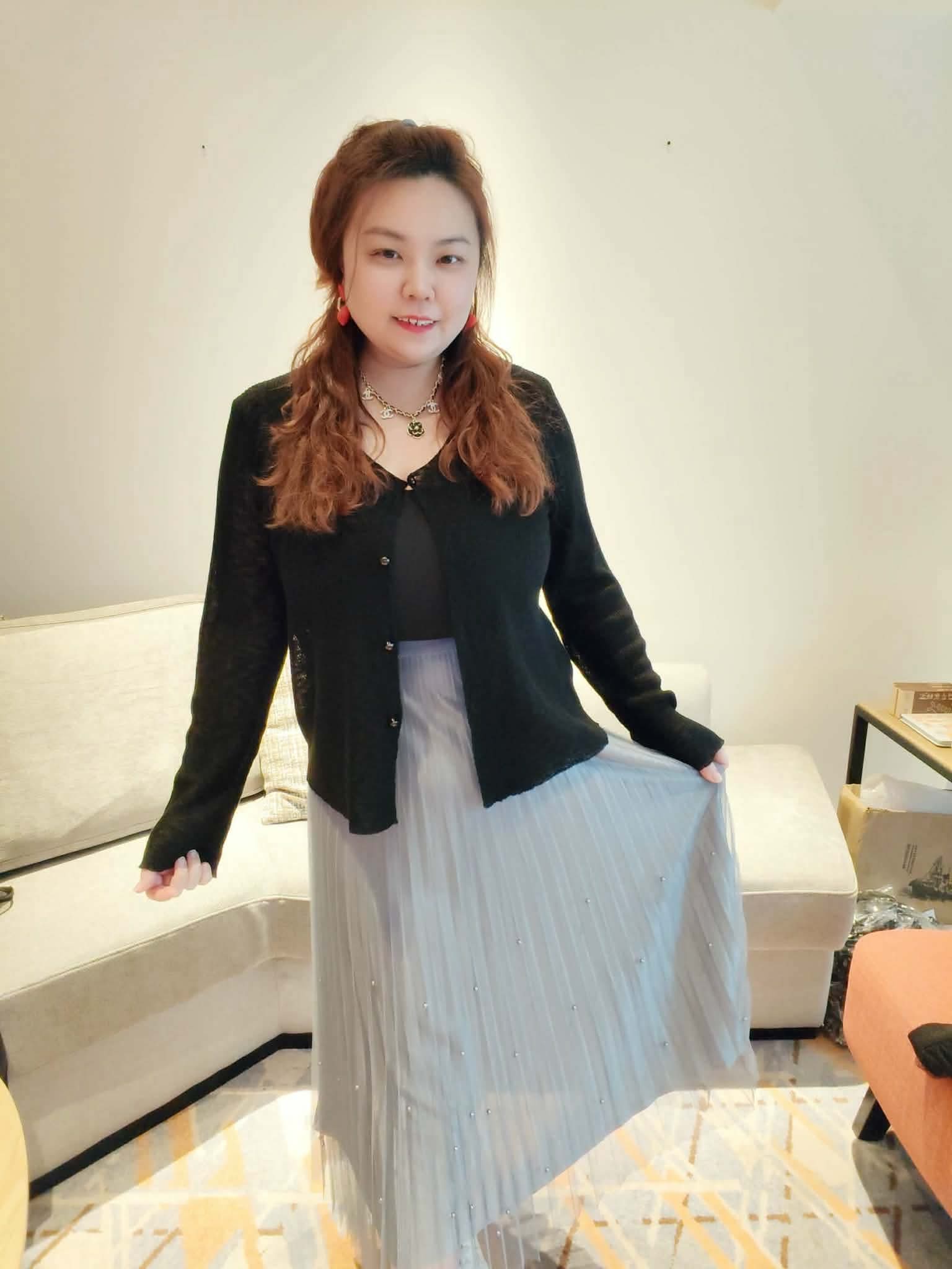 YPB01 1607 珍珠蝴蝶结网纱裙