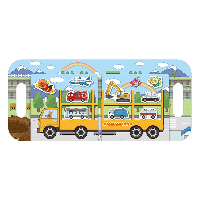 🇯🇵預訂 日本直送🇯🇵超人氣麵包超人可重覆黏貼果凍貼紙書-交通