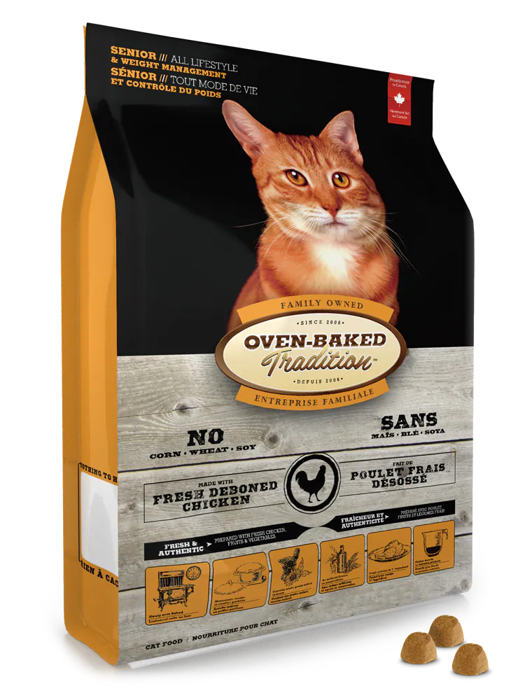 Oven-Baked 低卡老貓糧 2.5LB/5LB/10LB