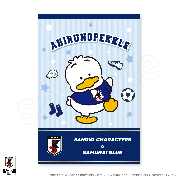 🌸 【預訂】AHIRUNOPEKKLE Postcard - Sanrio x Japan National Football Team Ver. 2026