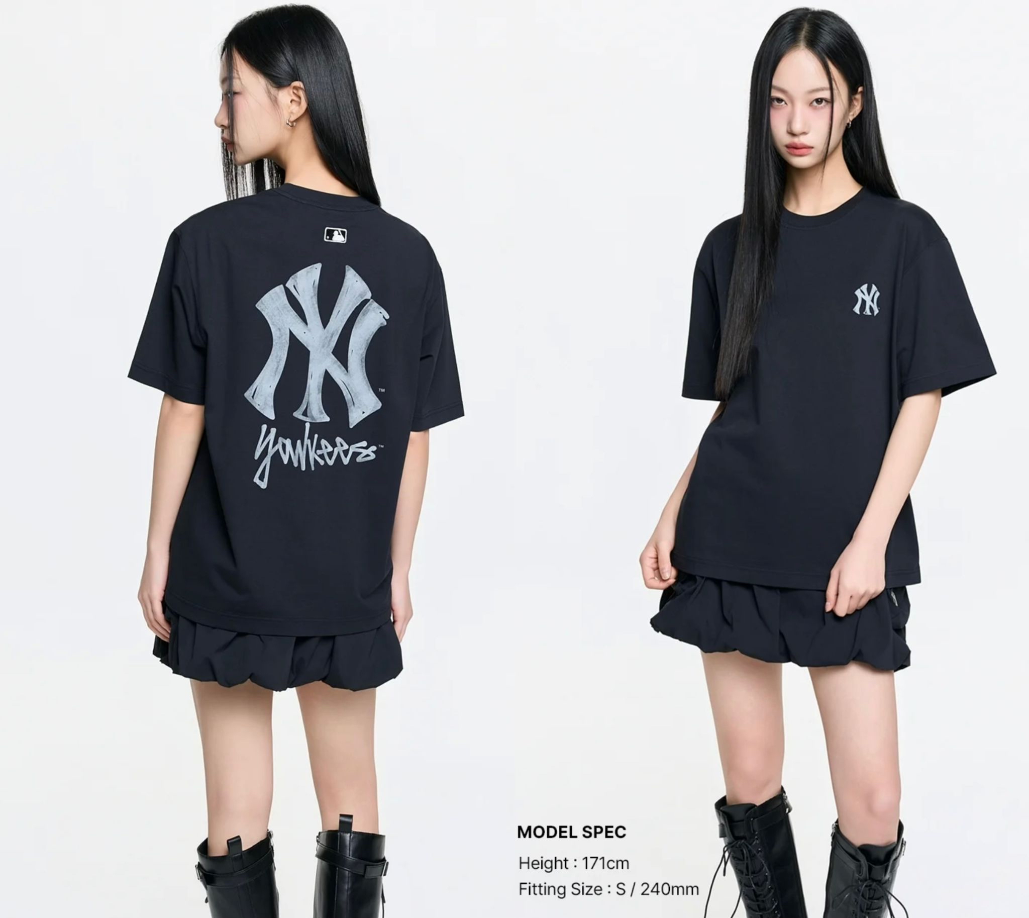 *🇰🇷韓國直送MLB韓國🇰🇷專門店 紐約洋基隊SIMPLE LOGO OVER FIT T-SHIRT 3ATSB0463 男女同款 折扣優惠🈹*