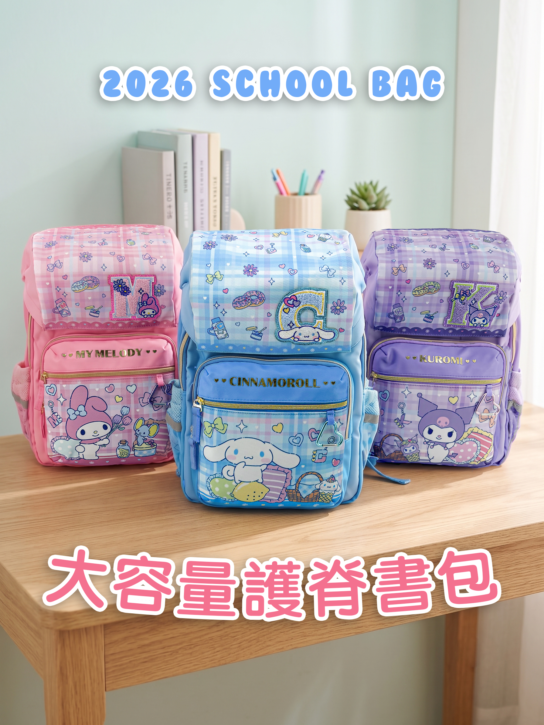 My Melody School Bag (L) 小童書包 (大)
