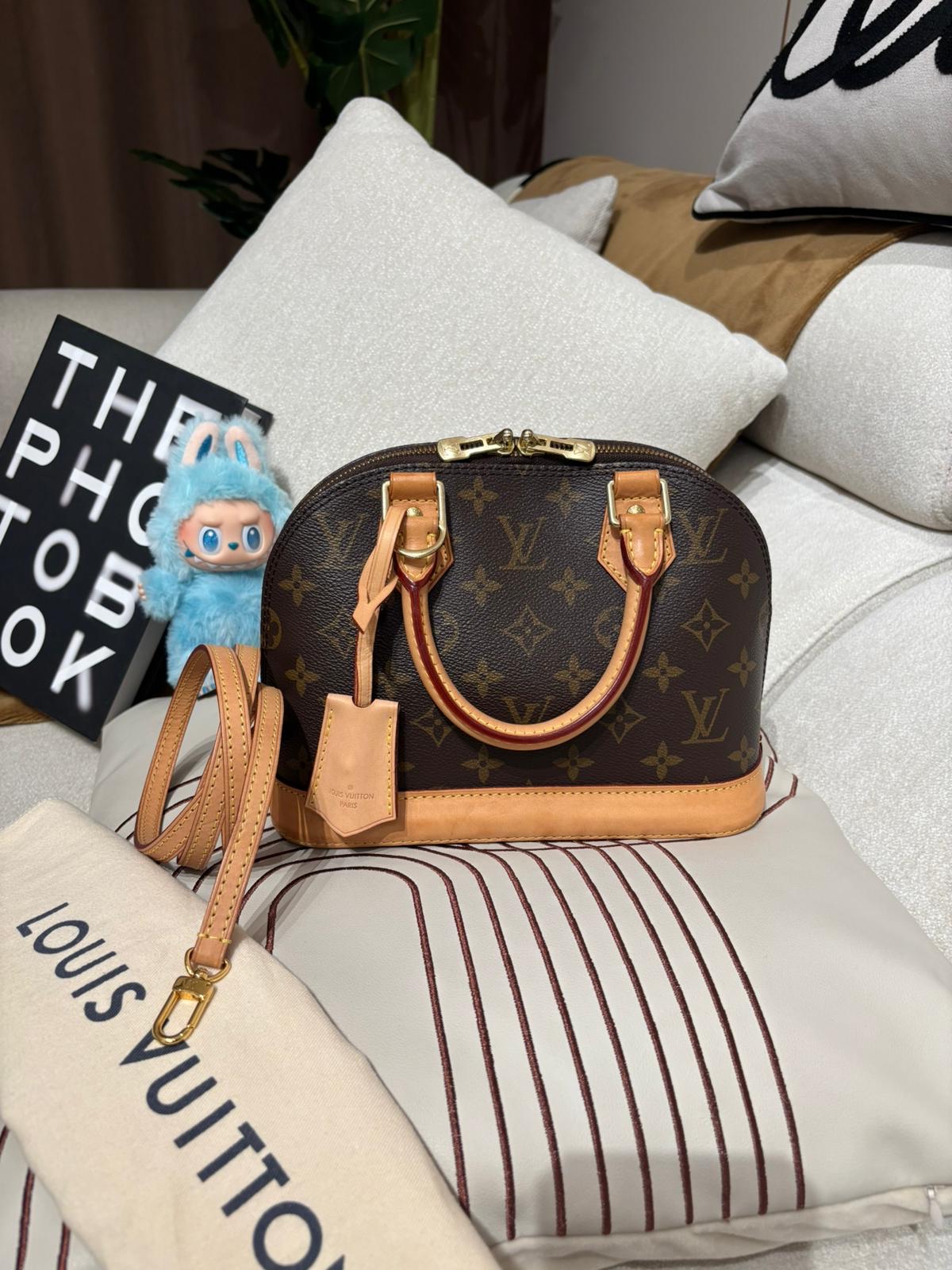 LV Alma bb monogram 100%Authentic, 95%new ✅收據✅肩帶✅鎖鎖匙✅Dust bag