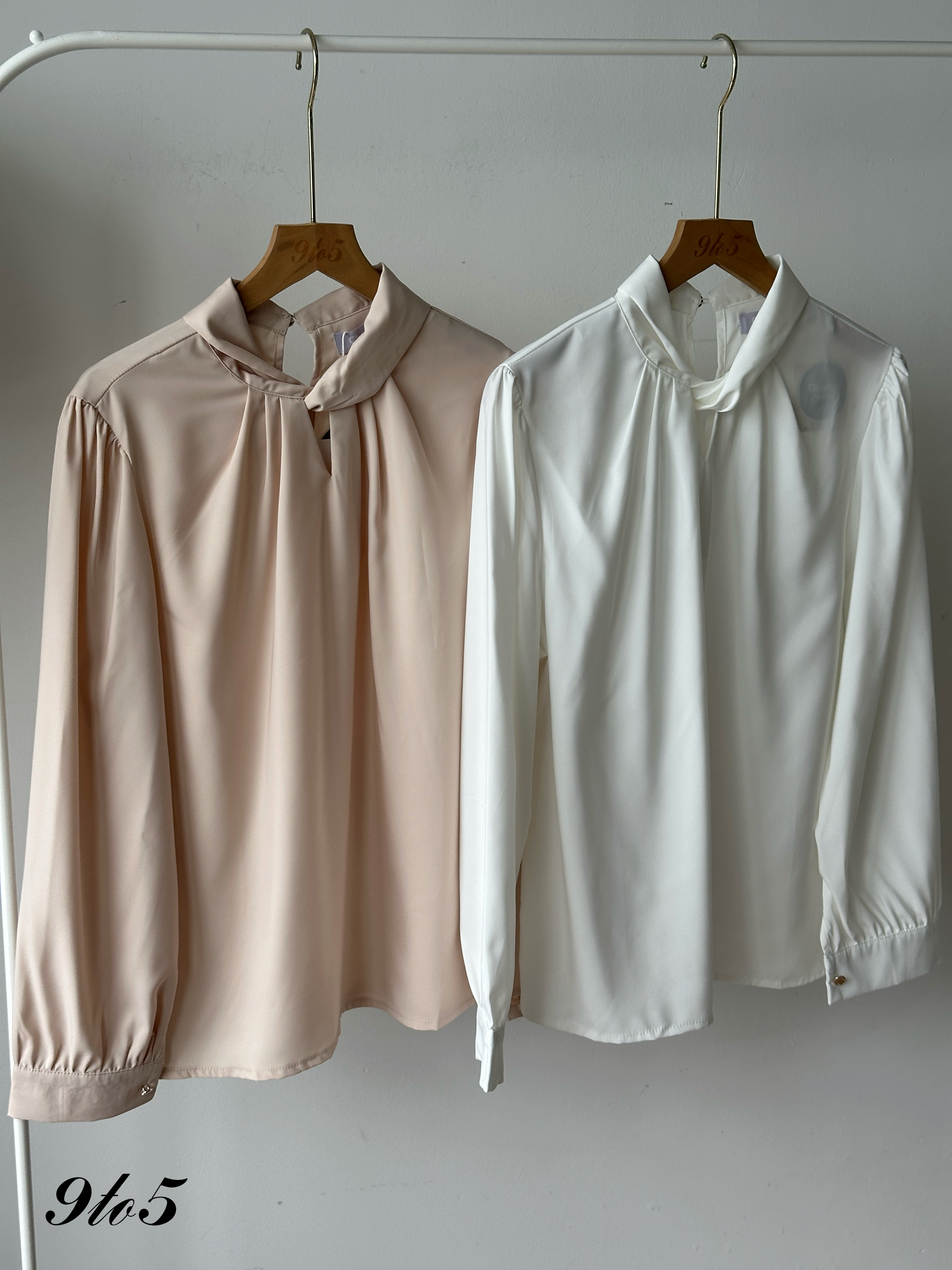 T4309 Long Sleeve Mock Neck Shirt - 4 Colors 