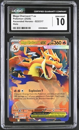 CGC 10 Mega Charizard Y EX Ascended Heroes 022/217