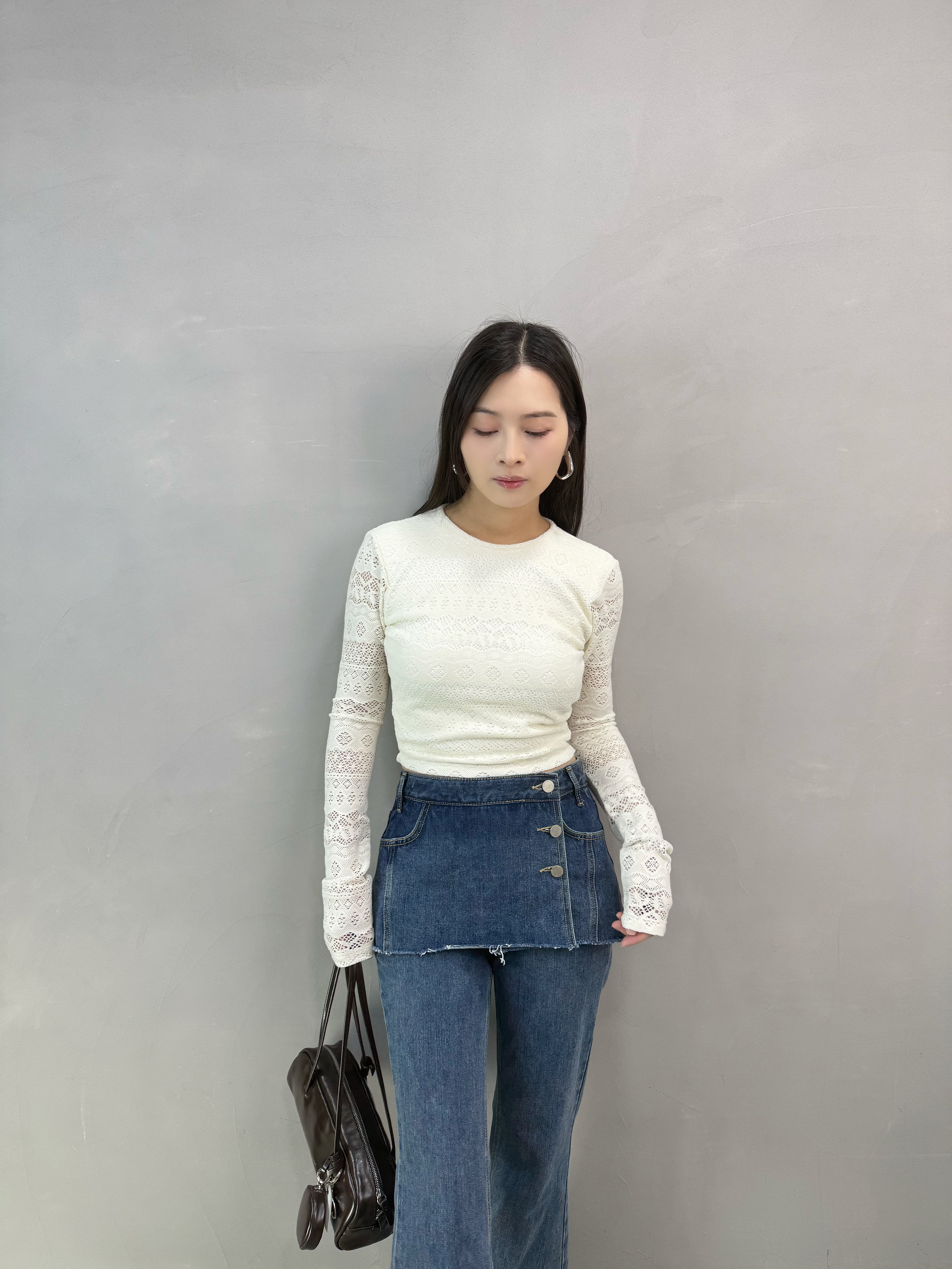 B05 裙仔喇叭牛仔褲