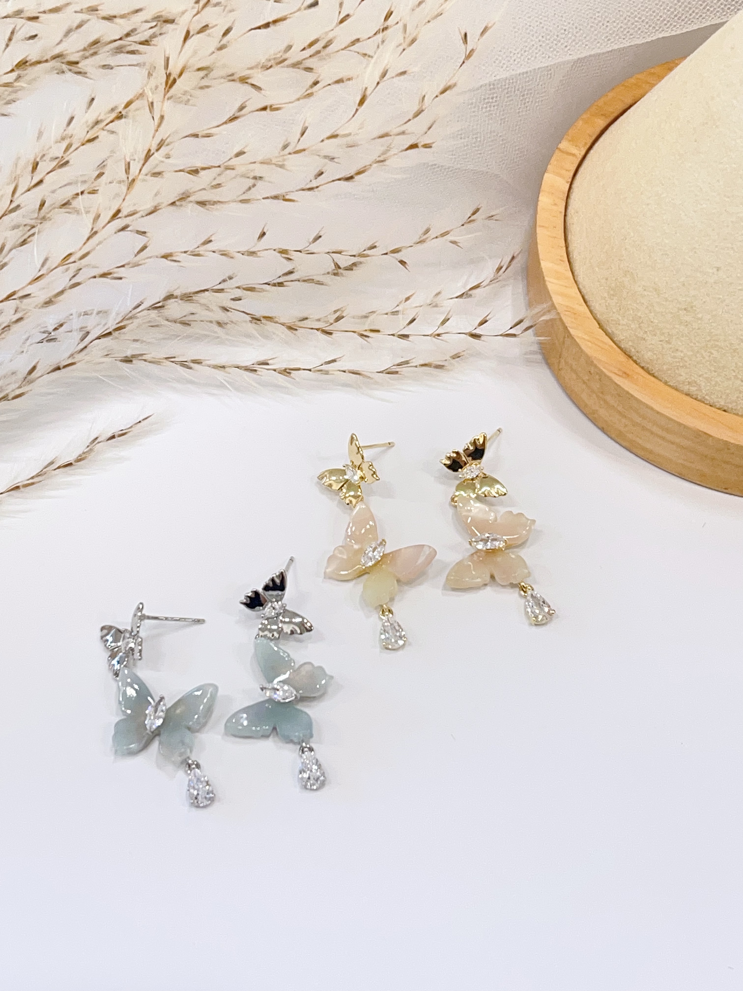 好精致的一款双蝴蝶耳环🦋