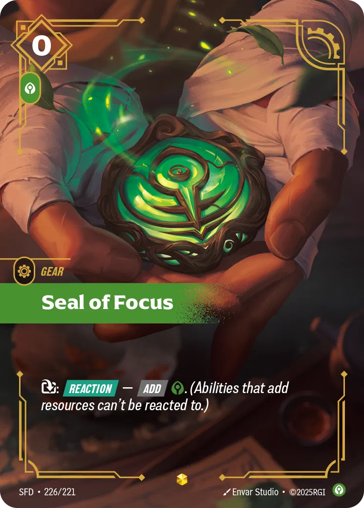 [ Spiritforged - Overnumber ] SFD-226/221 Seal of Focus