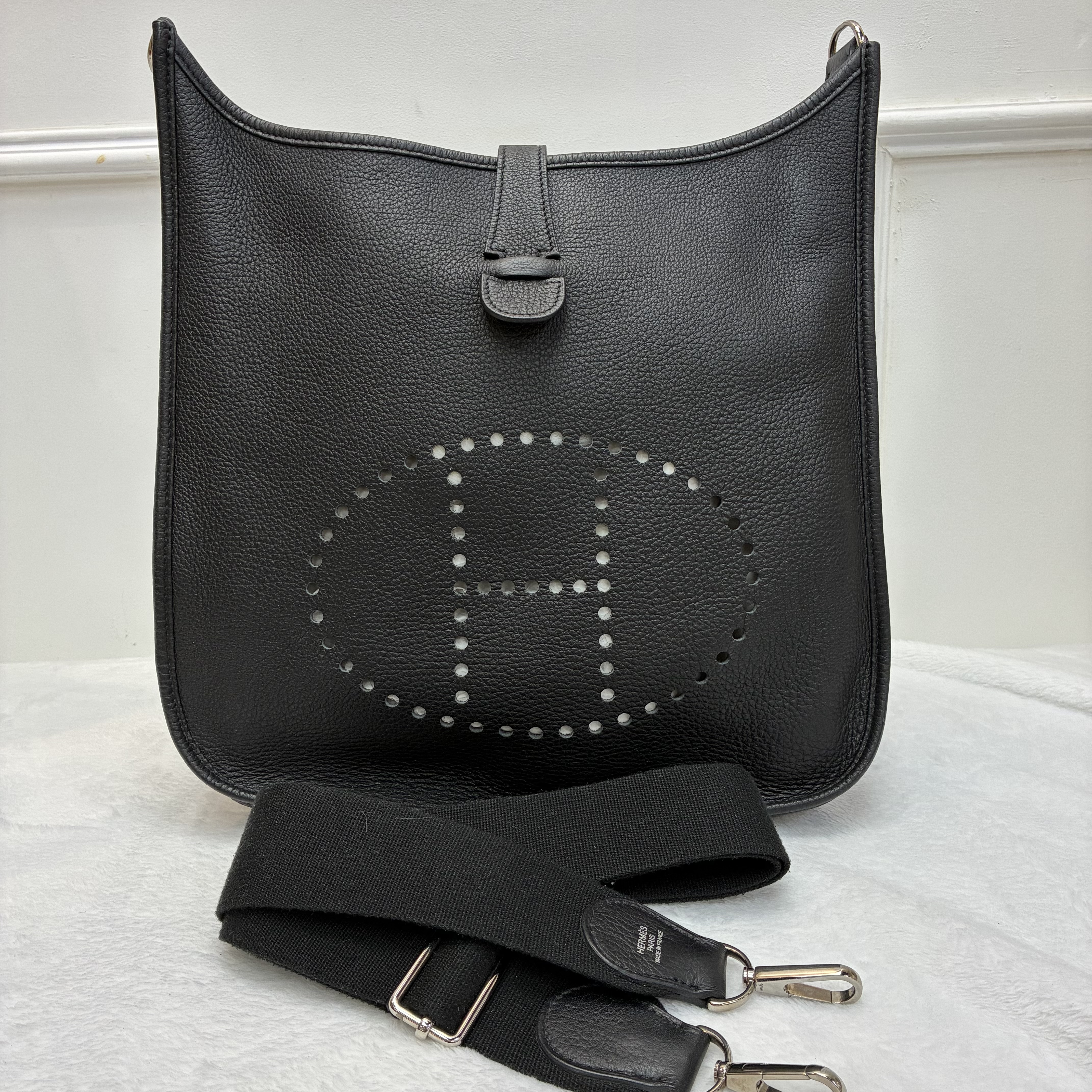 Hermes 中古款 Evelyne 33 黑銀 男士首選🖤