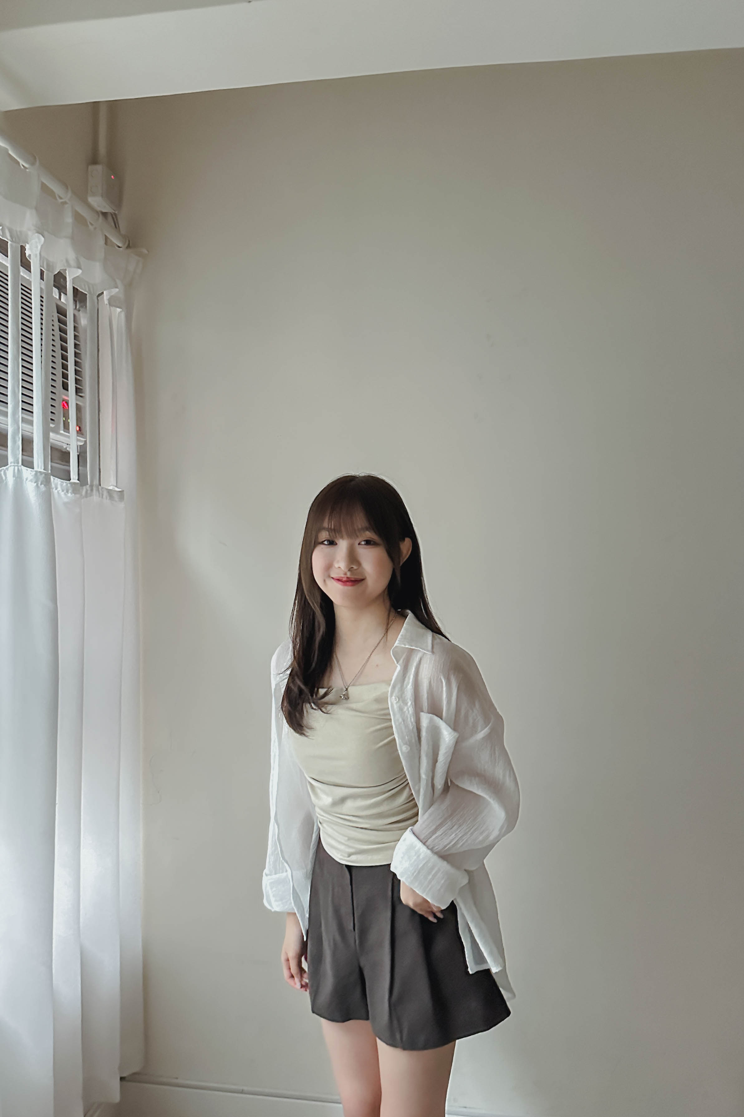 極顯瘦！皺褶幼帶Bra Top (三色)
