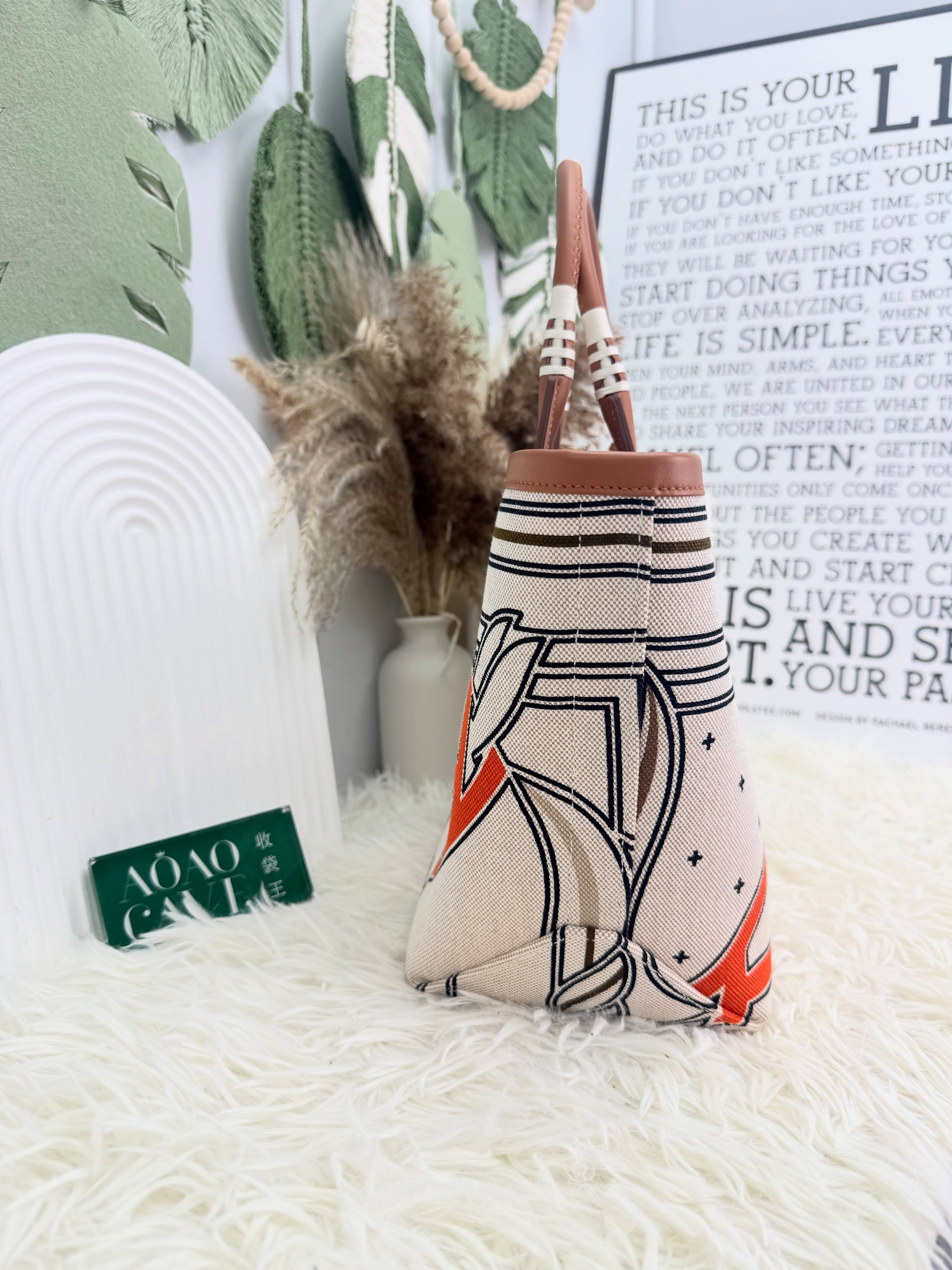 Hermes👜沒使用品 🛍️steeple25馬頭帆布手提包 特別版 b stamp 全套