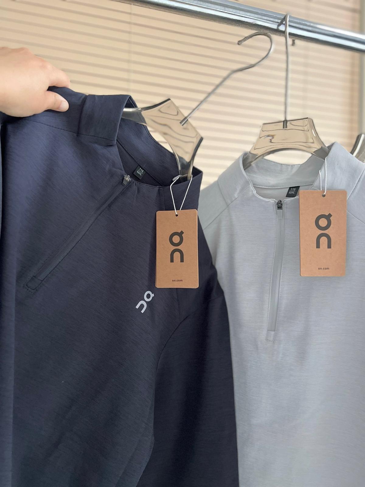 $99件。On速乾半拉鏈長袖