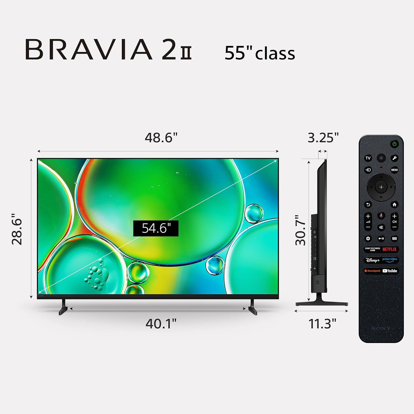Sony 55" BRAVIA 2 4K HDR Google TV (K-55S20M2)