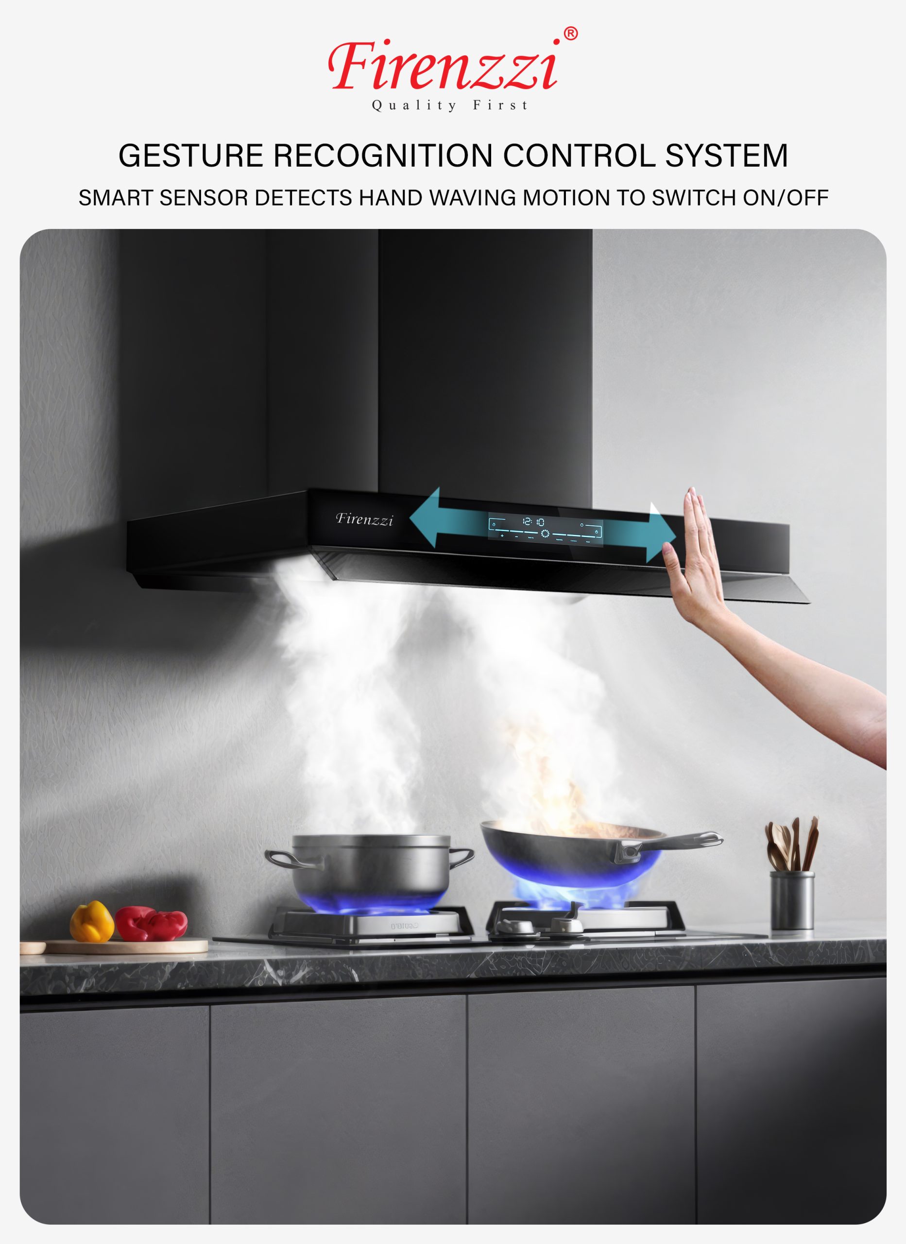 Firenzzi Designer Cooker Hood (FCH-9468 ACX)