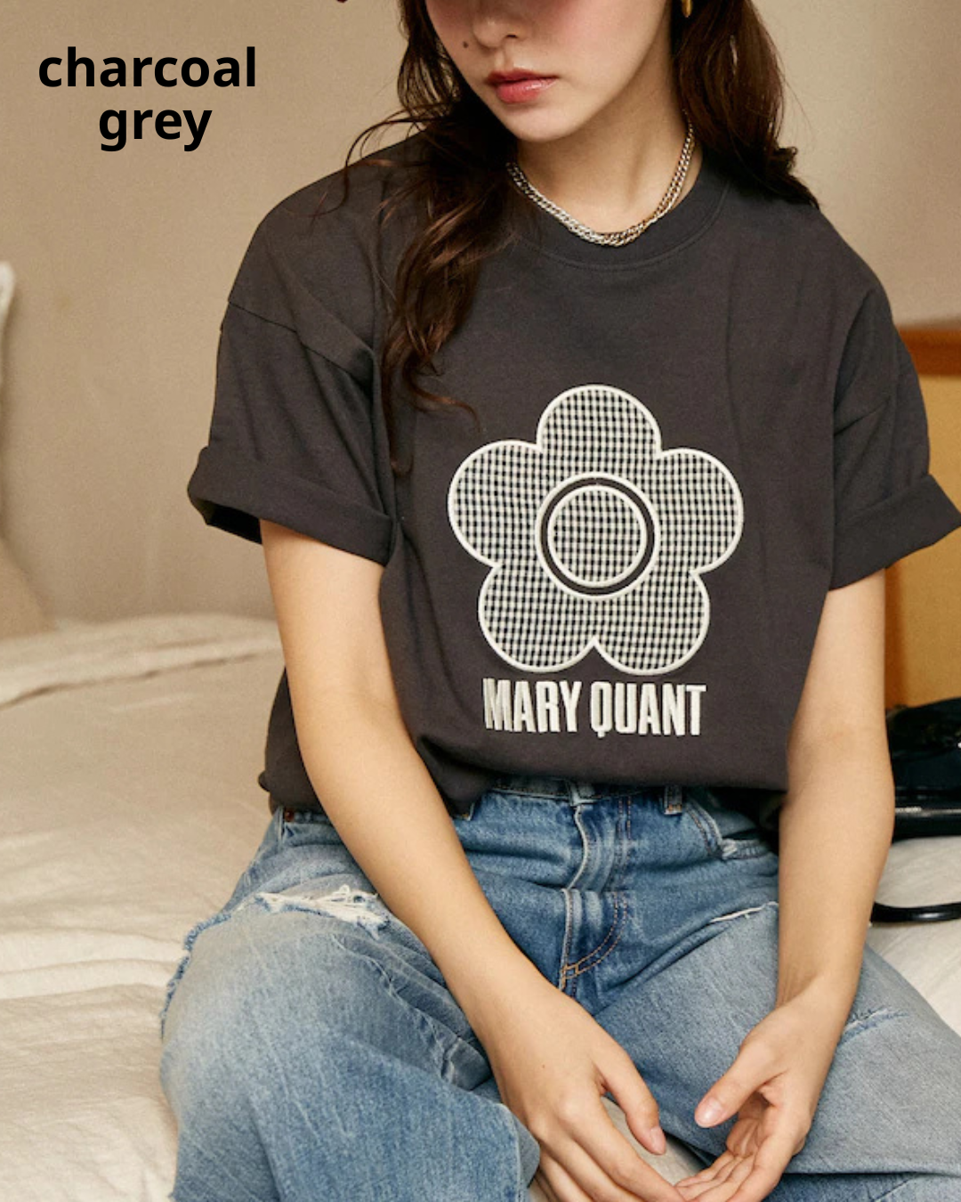日本代購【 2026 新商品 日本直送  MARY QUANT × PUBLUX 限定聯乘  花花 T恤 Limited Collab logo tee 】