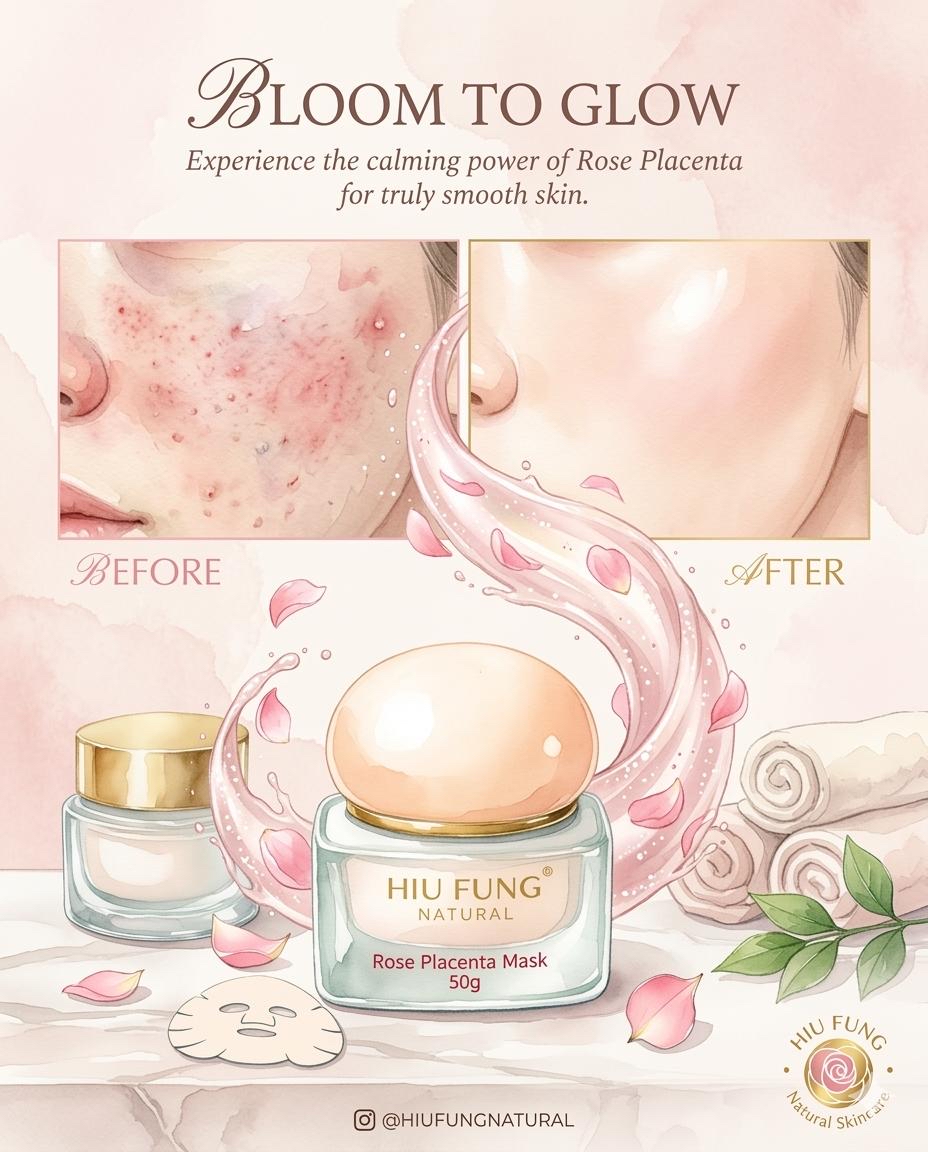 16/3出貨《玫瑰修復肌底面膜Rose Placenta Mask》限量供應 