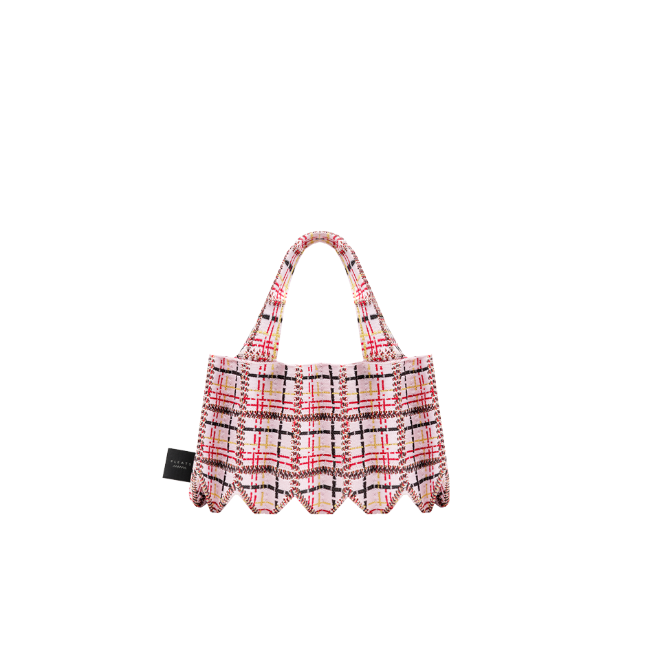PLEATSMAMA Tweed Mini Tote Bag (4色)