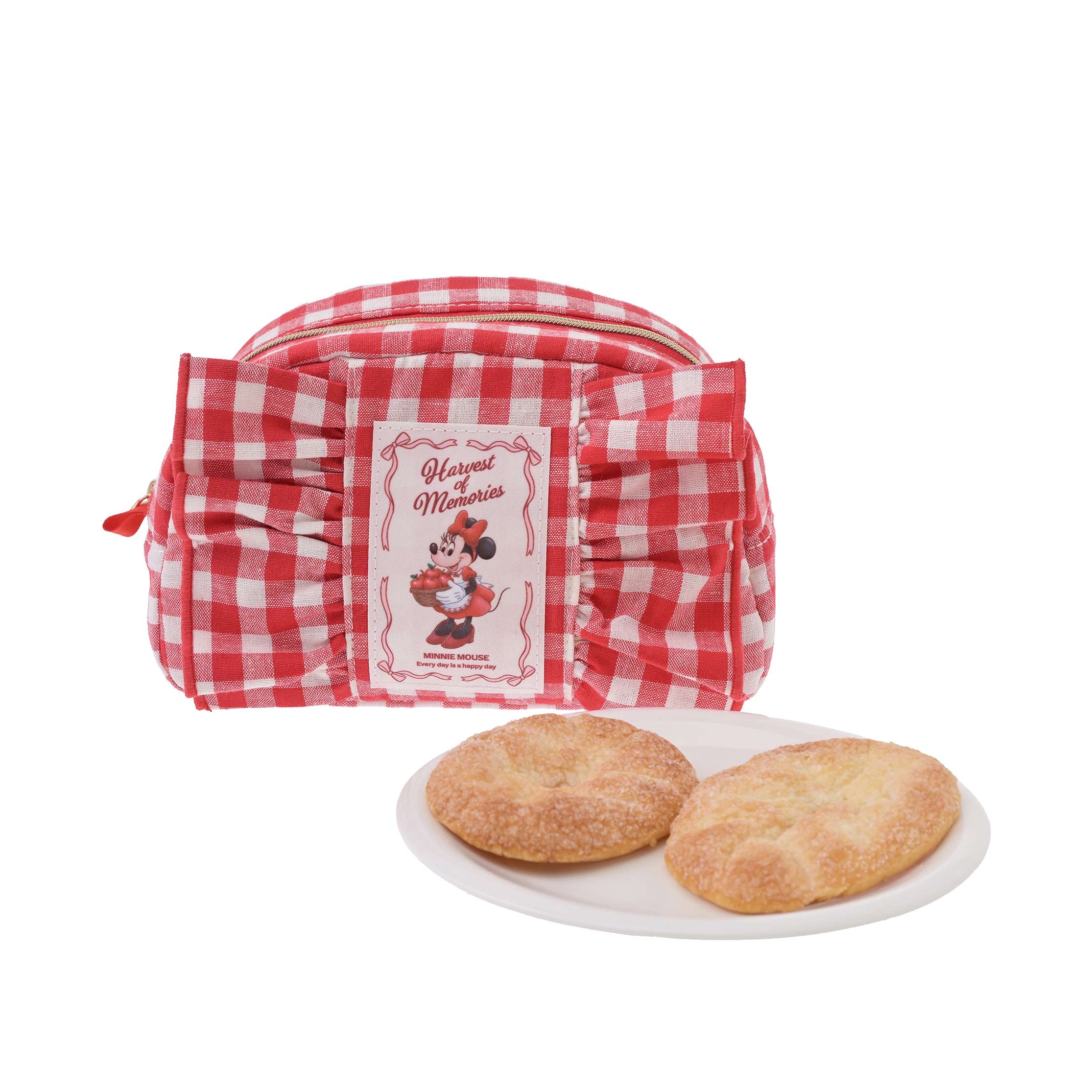 🎀【預訂】Disney APPLE FLAVOR Minnie 化妝包 &餅乾