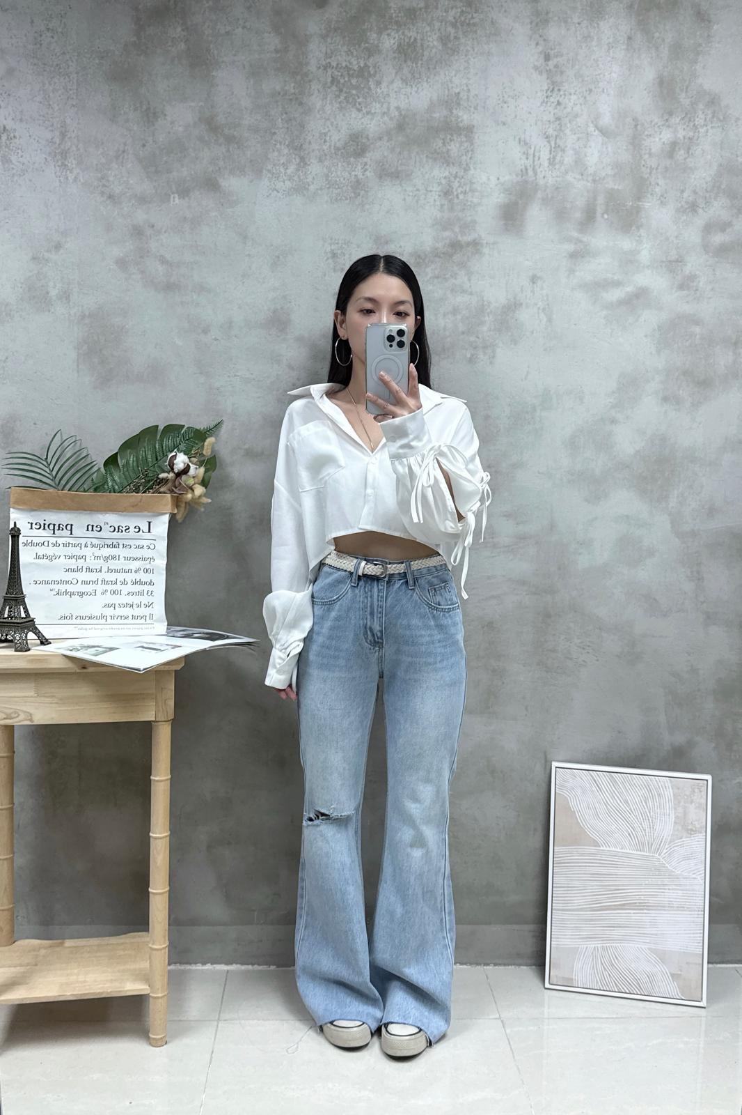 F26 打結蝴蝶䄂外套