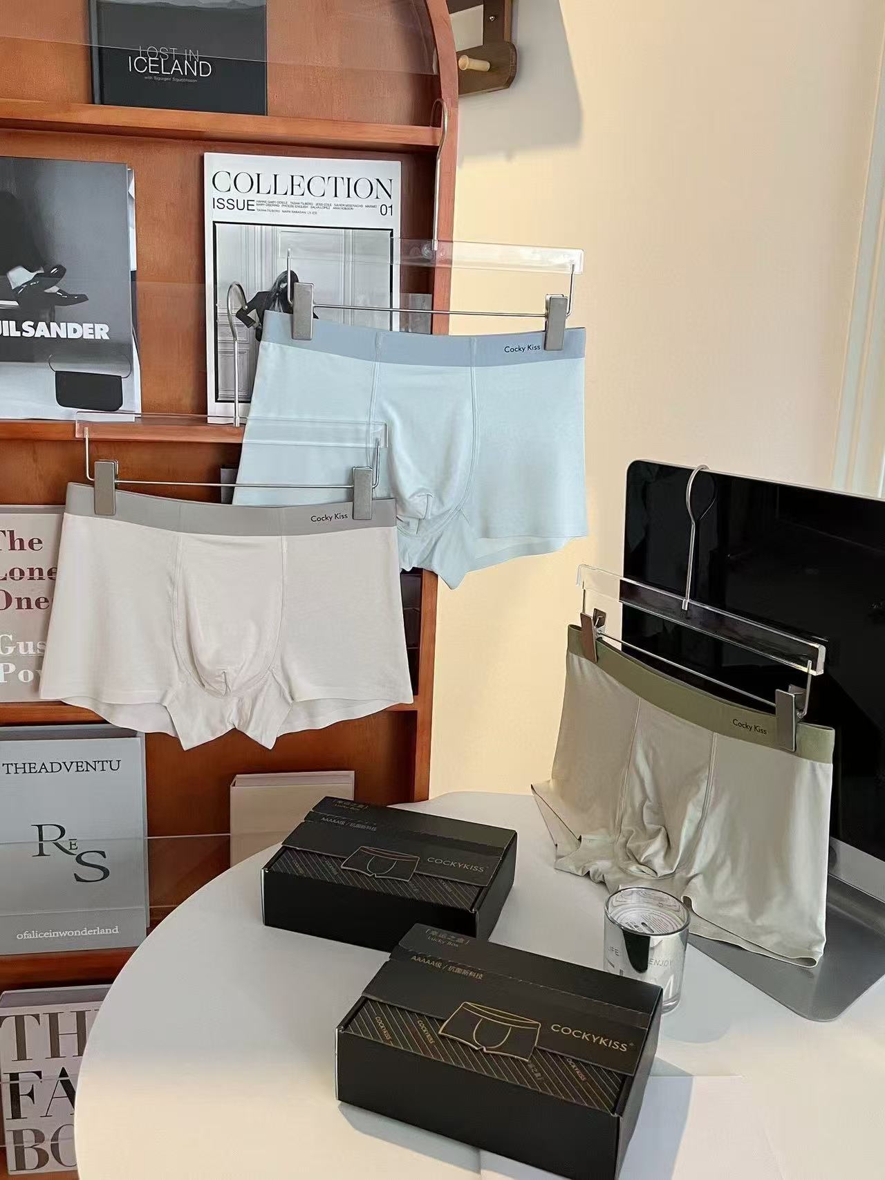 6673 Cocky Kiss新能源抗菌蚕丝内裤(3条装)