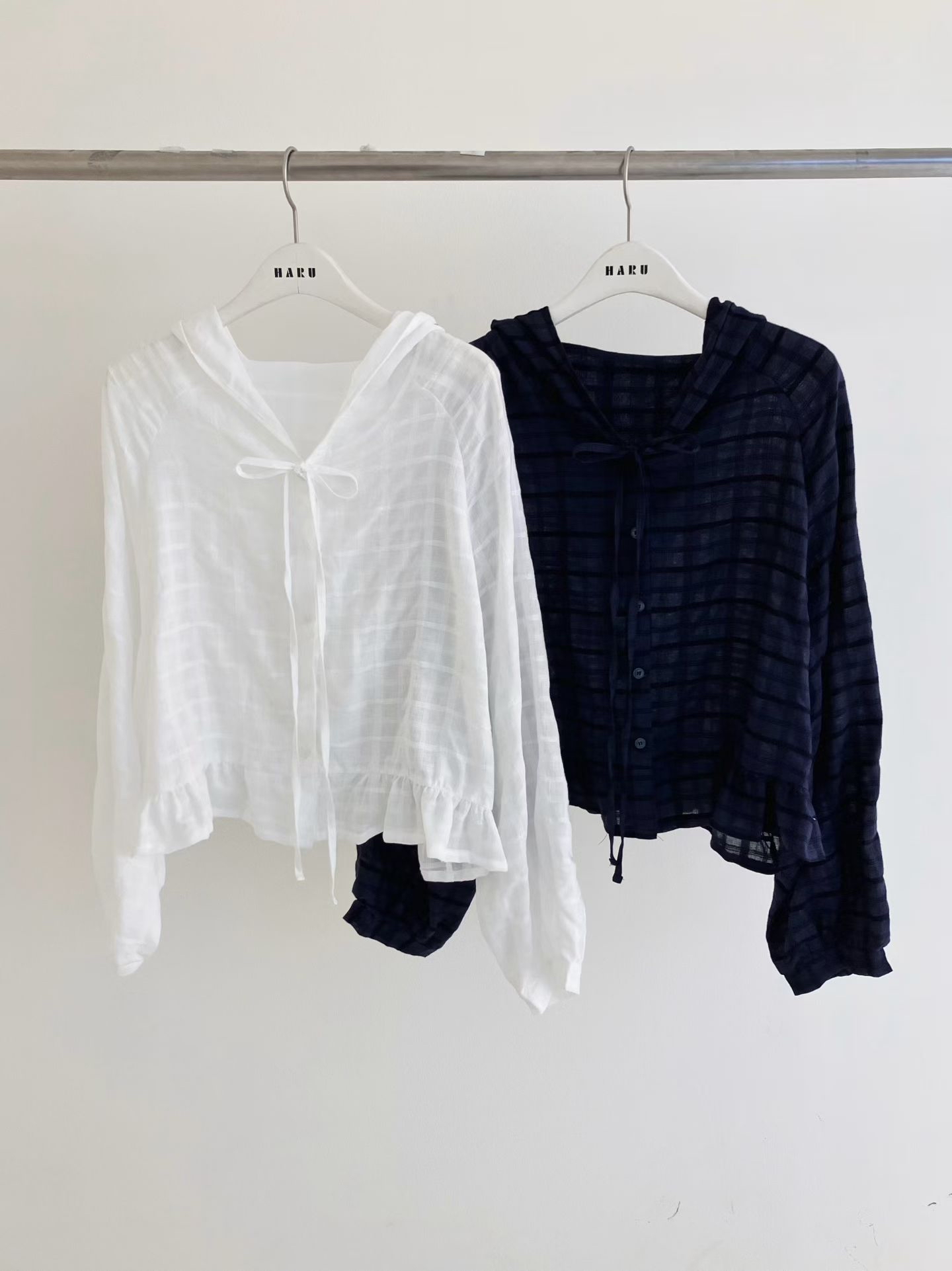 HA12 暗間綁結透防曬衫