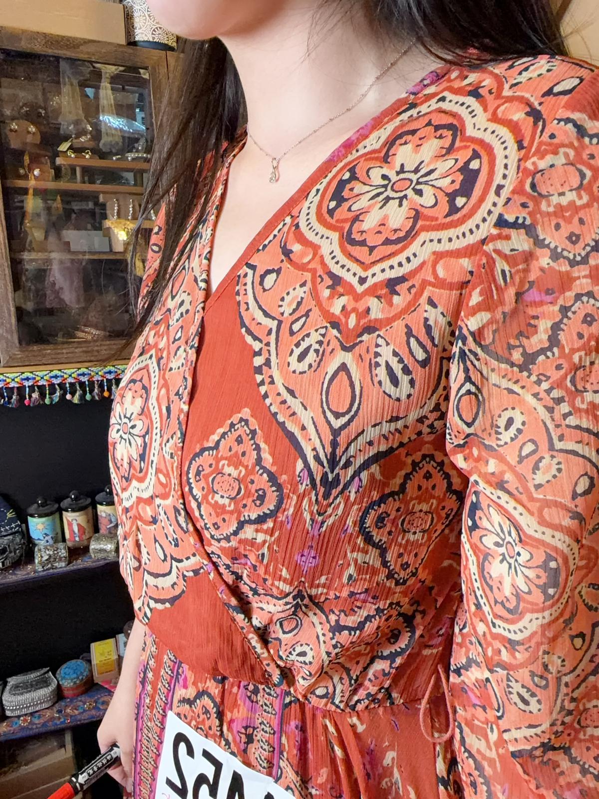 Orange Chiffon Rubberband OP 54" #1452