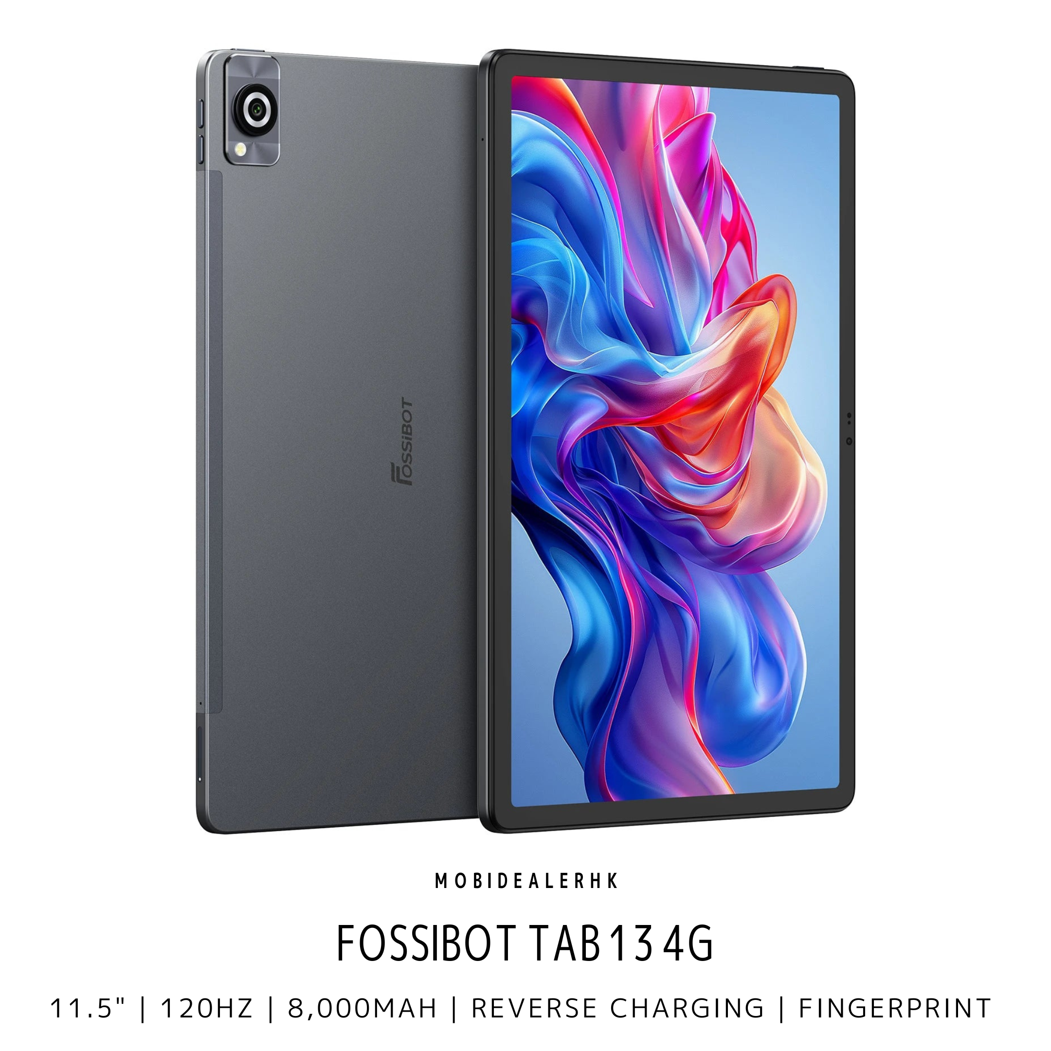 Fossibot Tab 13 | 4G | 平板電腦 | 11.5" | 120Hz | 8,000mAh | Fingerprint