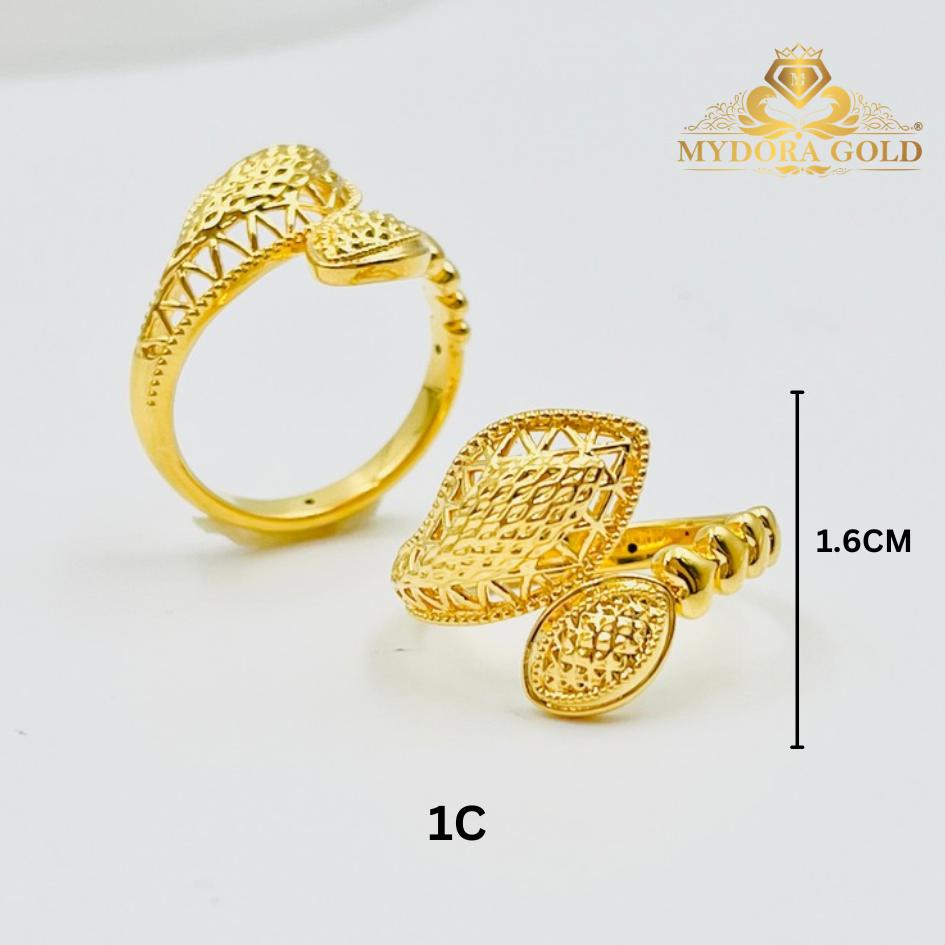 MYDORA Cincin Ratu Lattice Oval (5G) l EMAS 916/22K