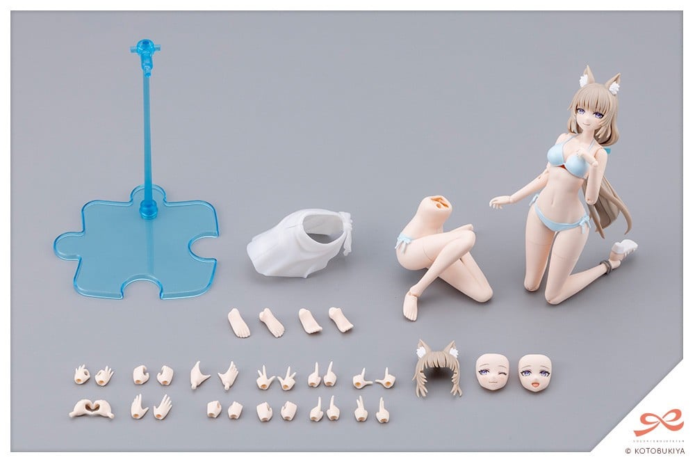 (預訂訂金 $100) (總價 $323) 壽屋 Kotobukiya 創彩少女庭園 獸耳艾米莉塔【泳裝】 模型 (行版) (KO09597) 