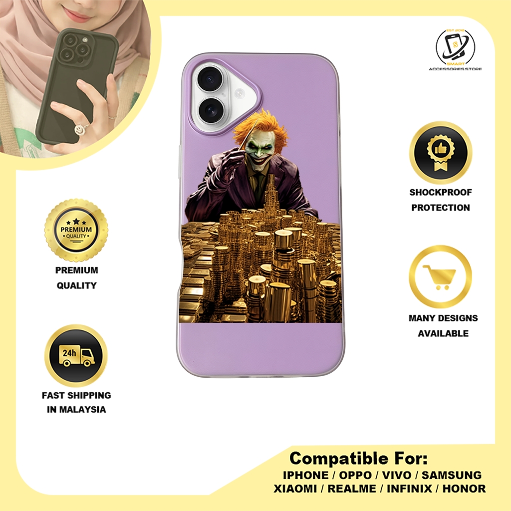 JELLY CASE PHONE FOR IPHONE - DESIGN JOKER B