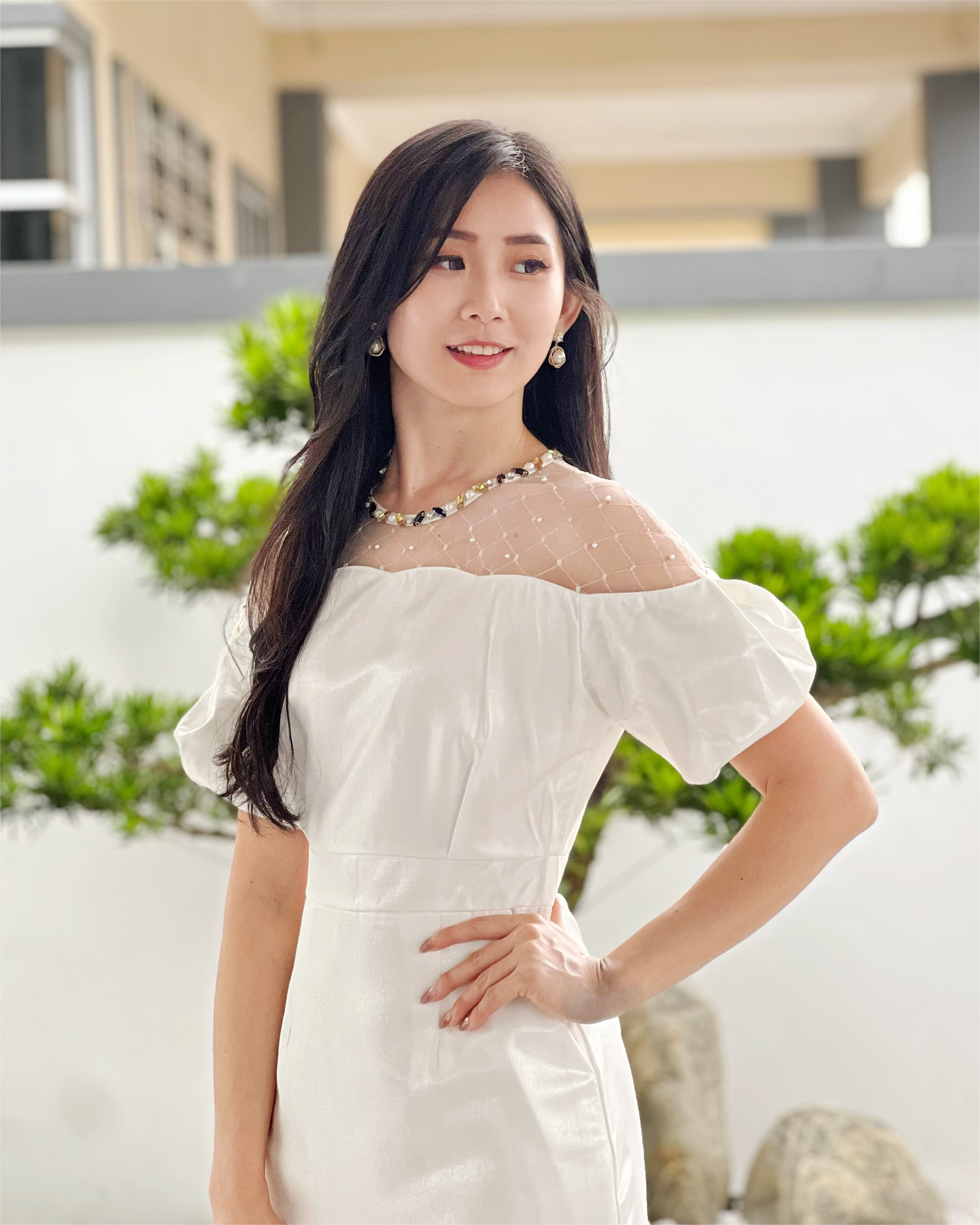 5081 Celeste Pearl Mini Dress