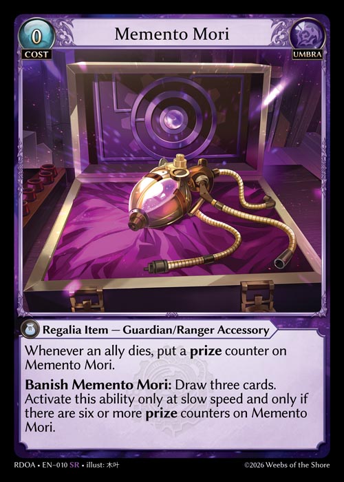 斜紋閃 - Memento Mori / RDOA-010 (SR)