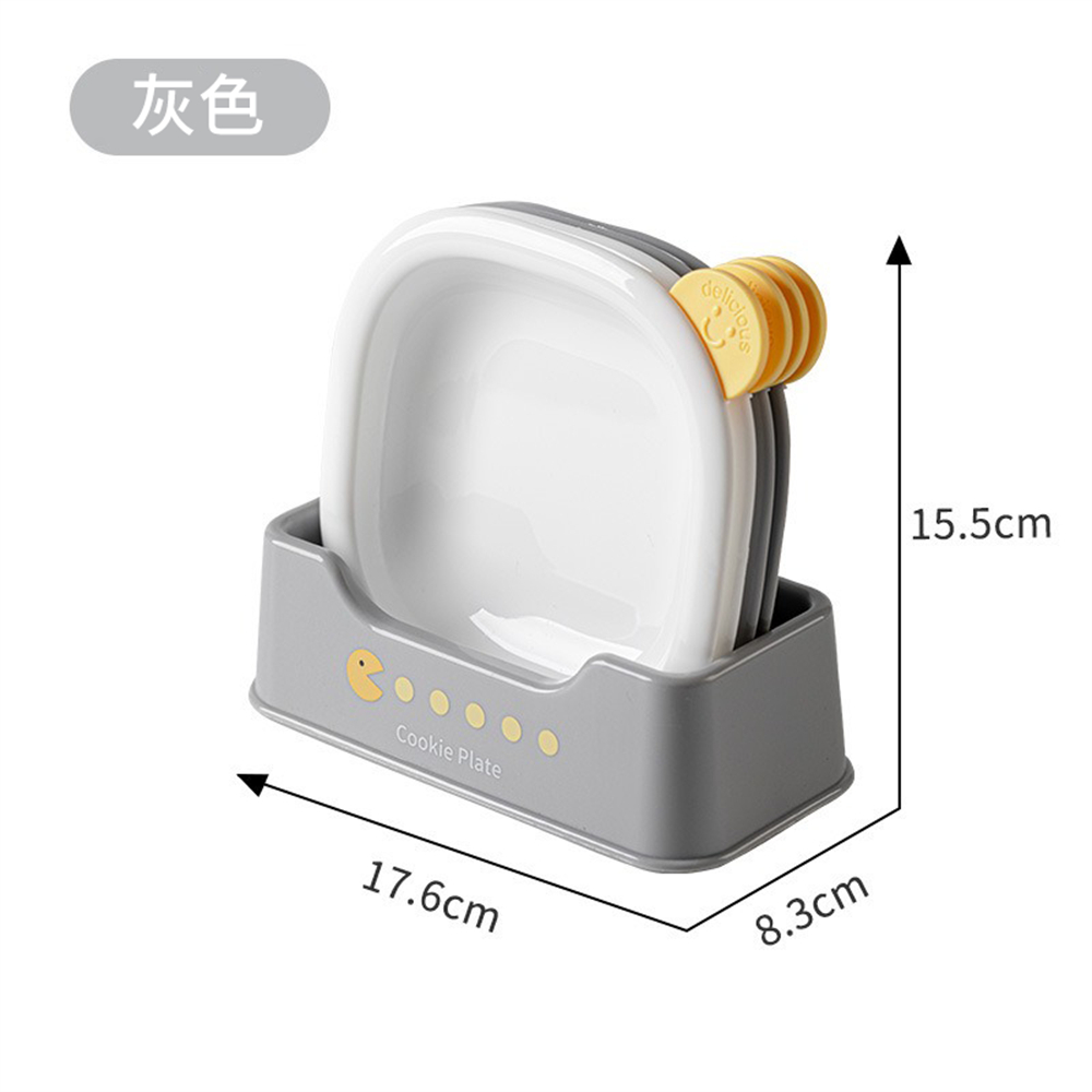 餐臺吐骨碟 骨頭盤 垃圾收納 零食盤 水果盤 黃色［平行進口］ HK2766