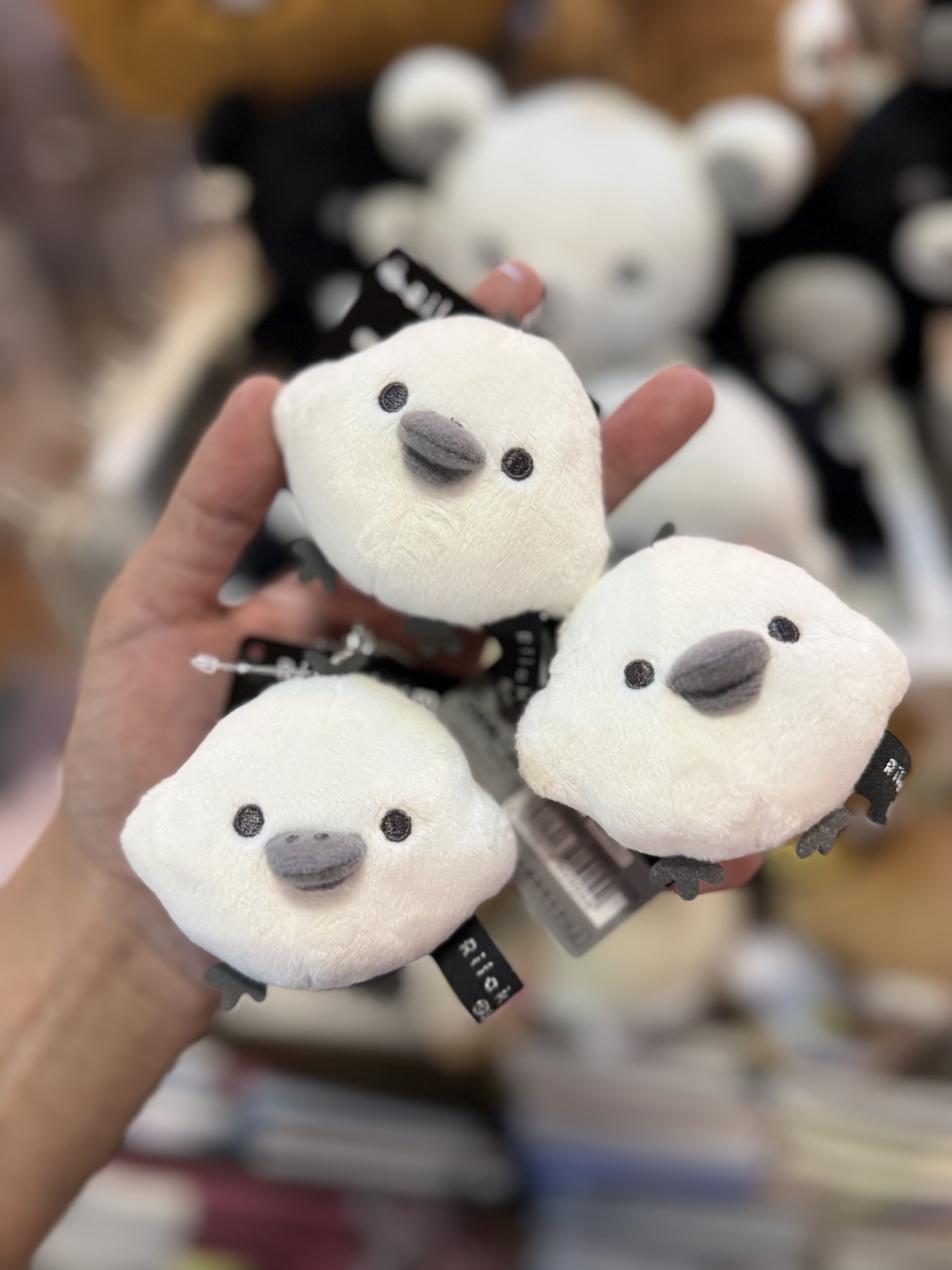 《現貨》全新黑白造型白色小雞掛飾