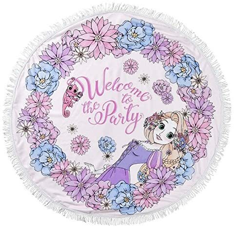 [現貨] [JDS] 長髮公主 圓形毛巾 {TF810530}