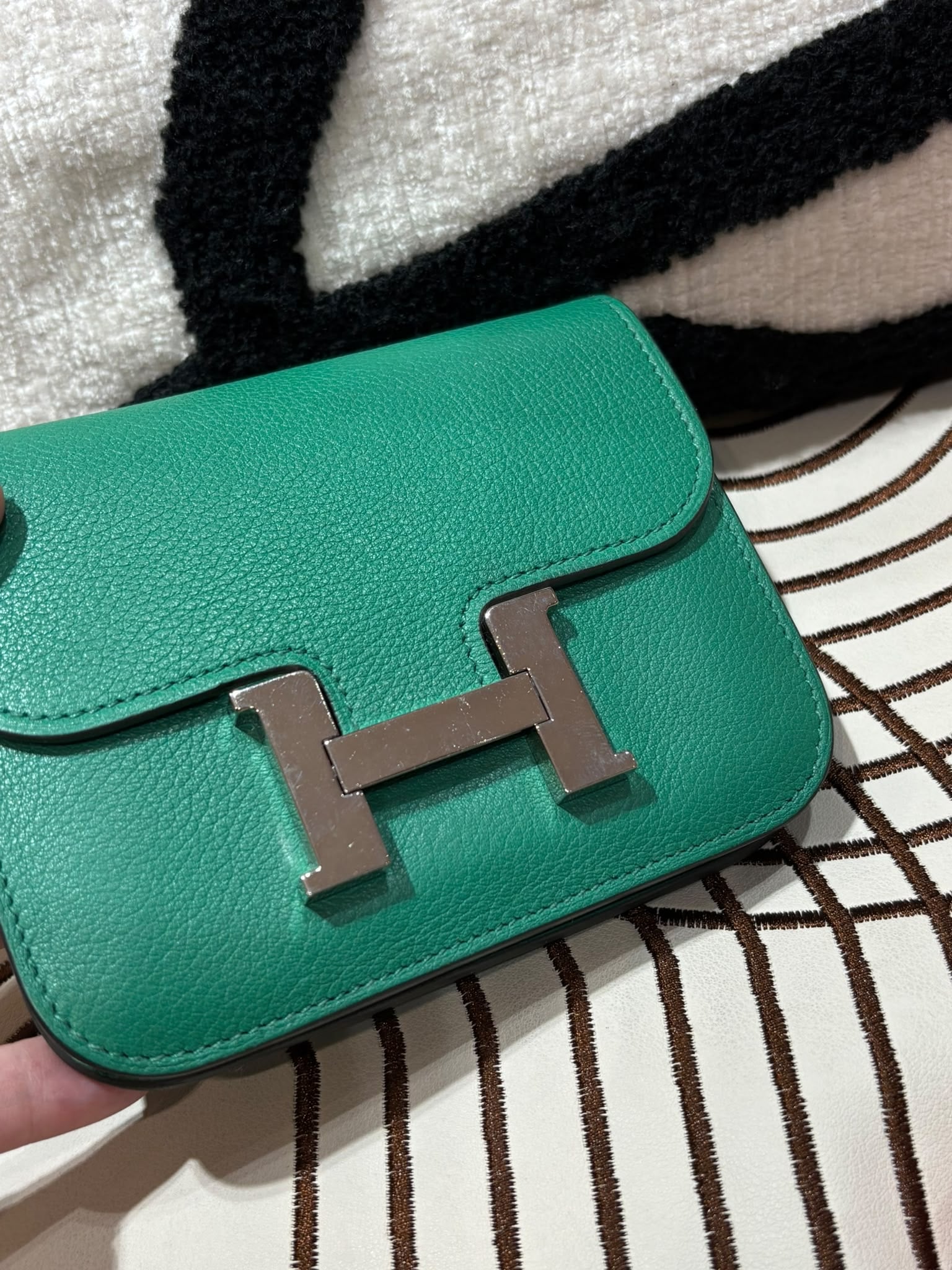 Hermes Constance slim STAMP W ,100%Authentic,95%new ✅Dust bag